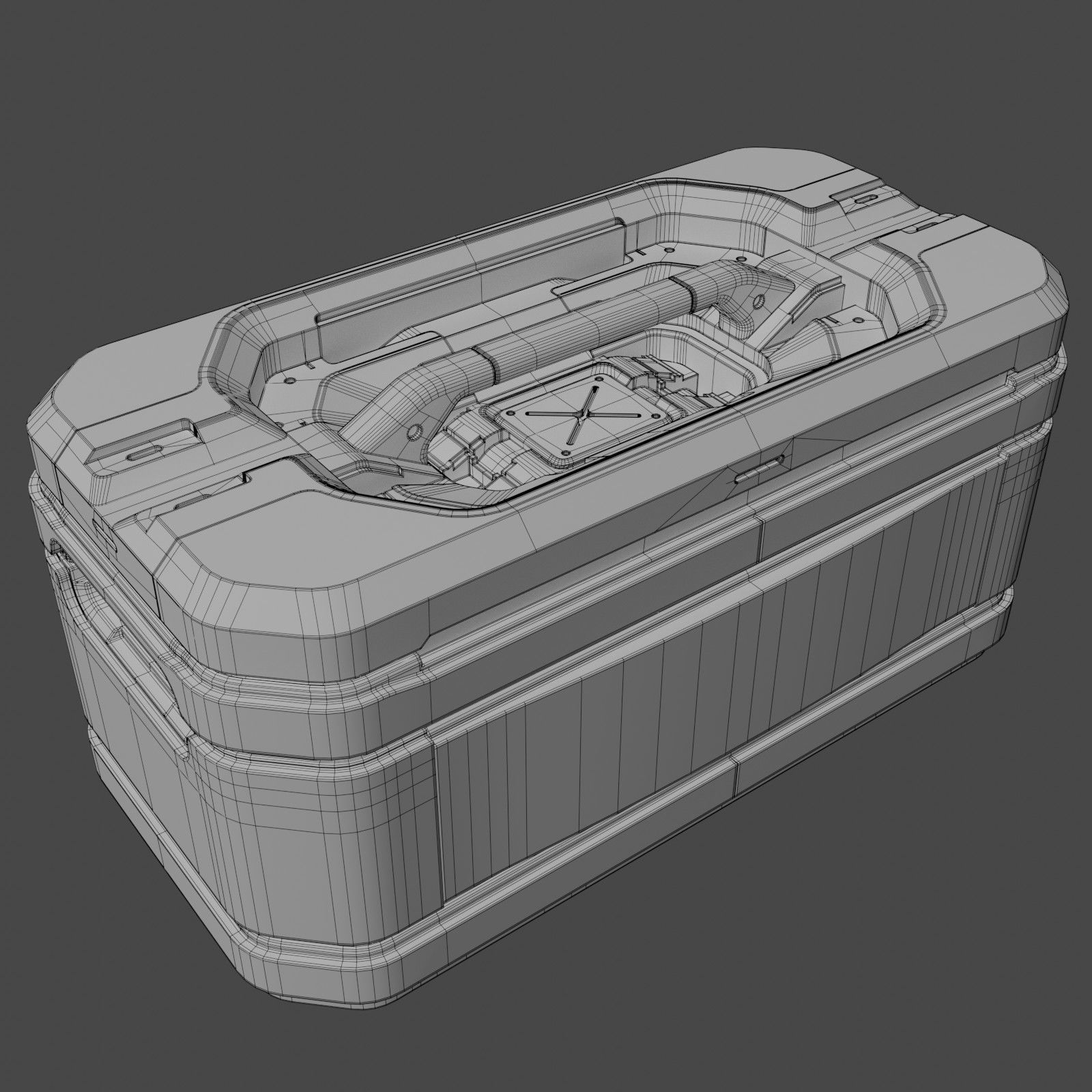 Sci-Fi Storage Crate 3D model_28