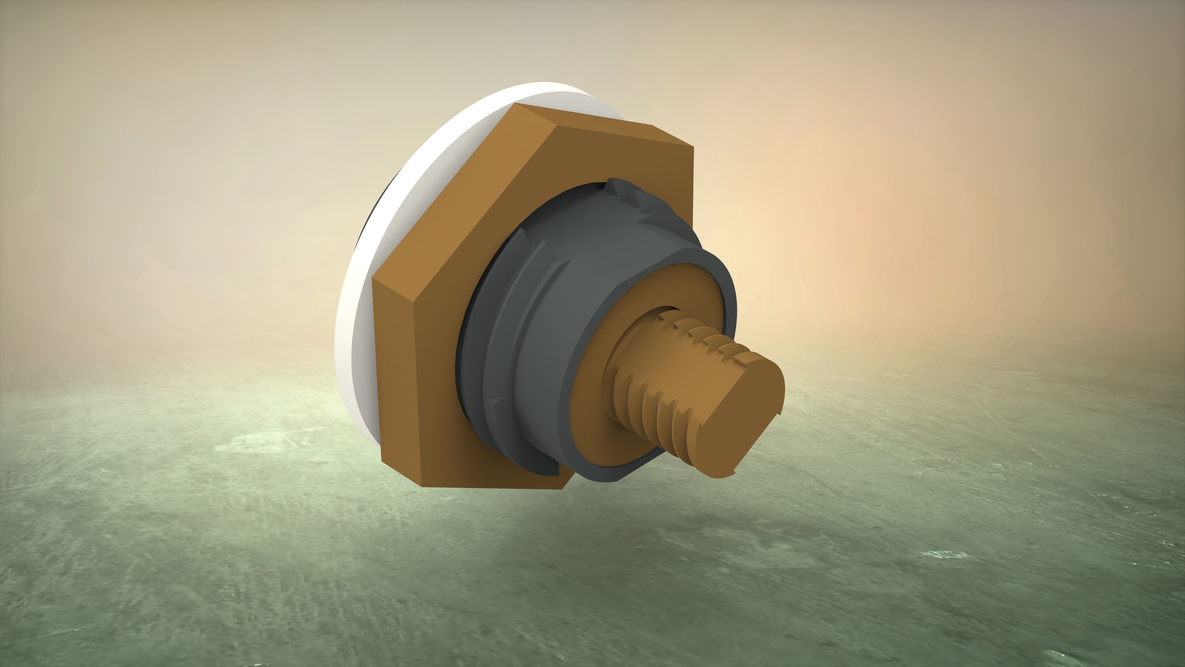 Door Lock Free 3D model_8