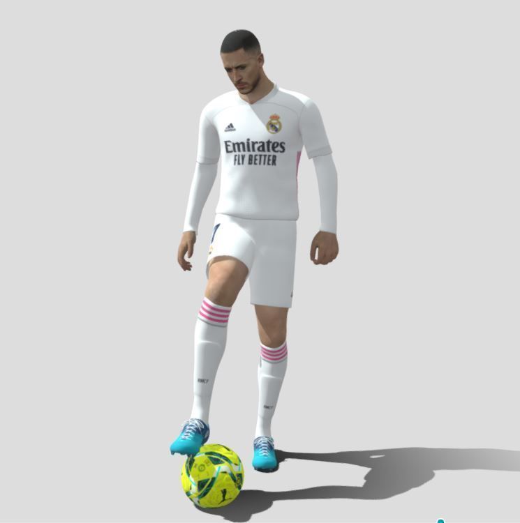 Eden Hazard Real Madrid rigged Low-poly 3D model_5