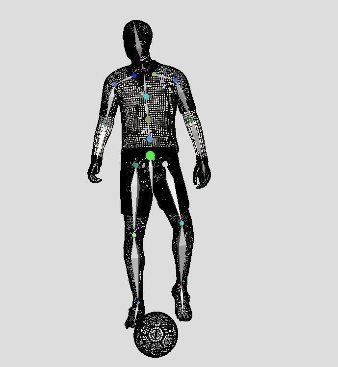 Eden Hazard Real Madrid rigged Low-poly 3D model_10
