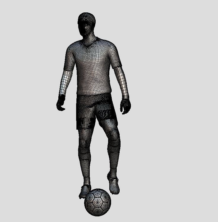 Eden Hazard Real Madrid rigged Low-poly 3D model_8