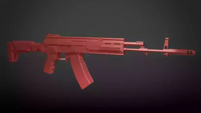 Stylized AK12 Assault Rifle