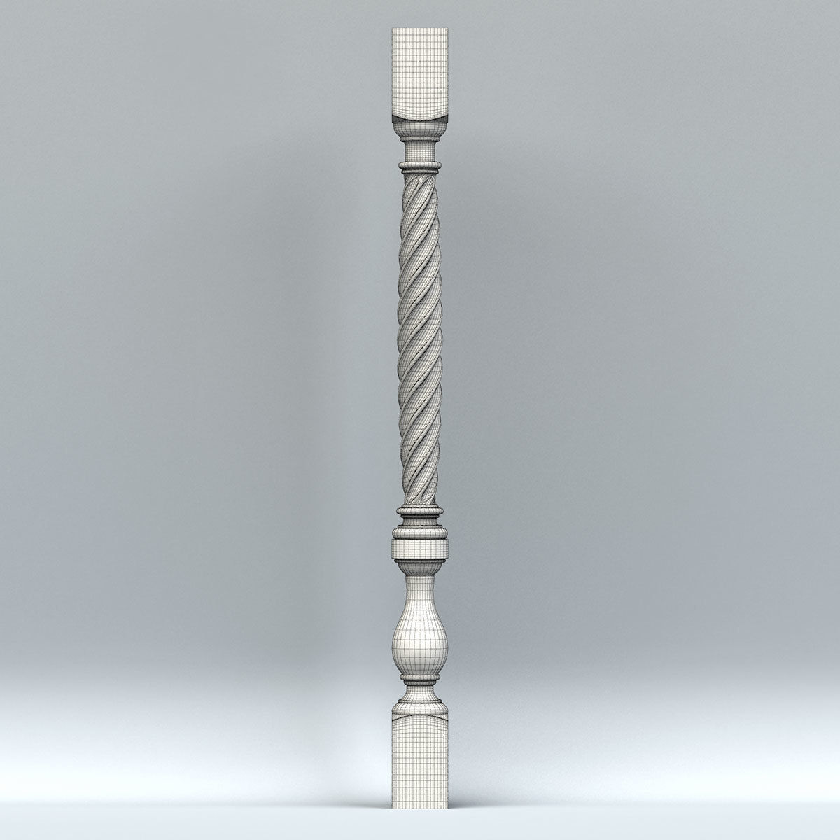 Baluster 012 3D model_6