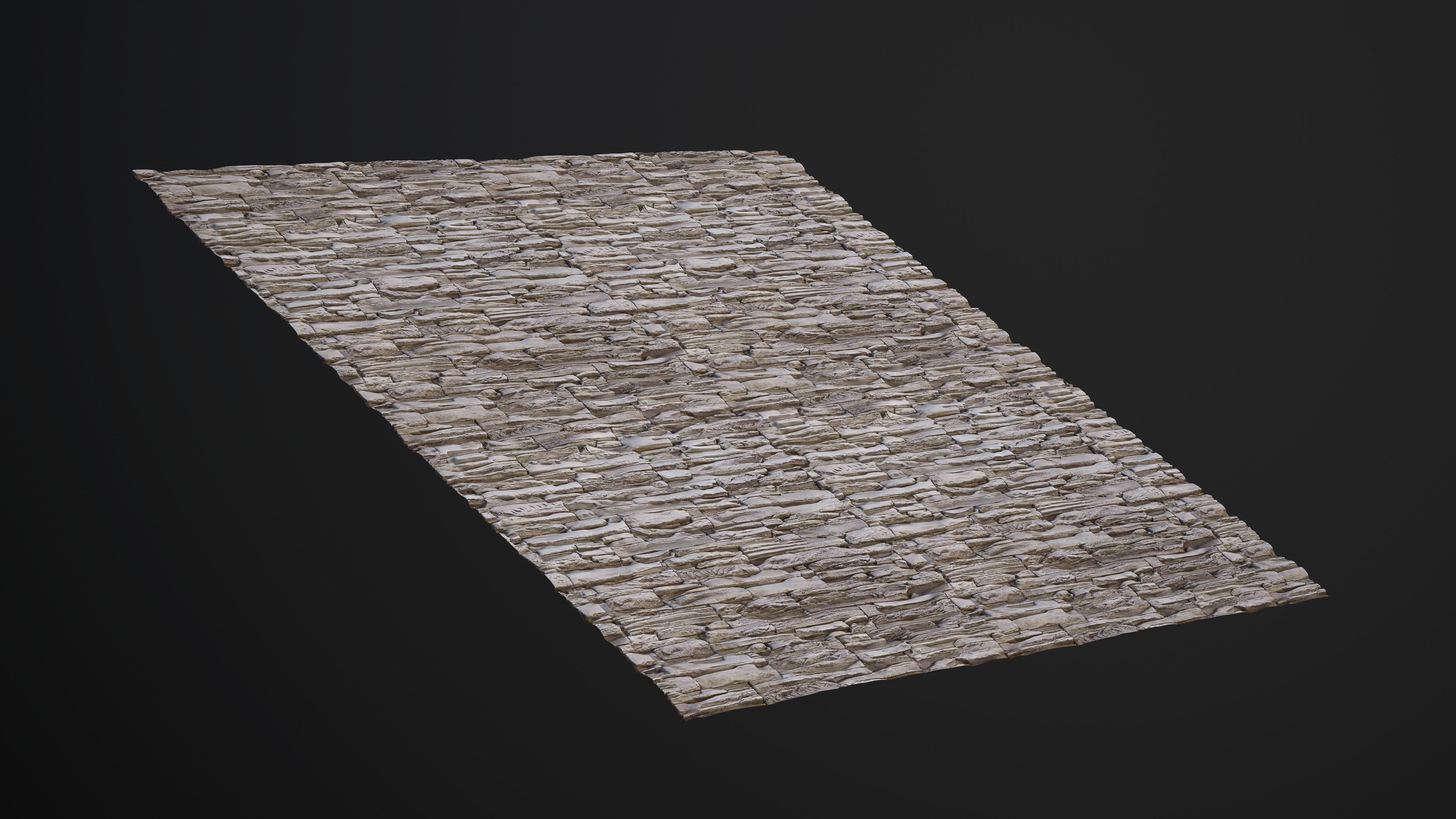 Stone Wall PBR Seamless Texture_1