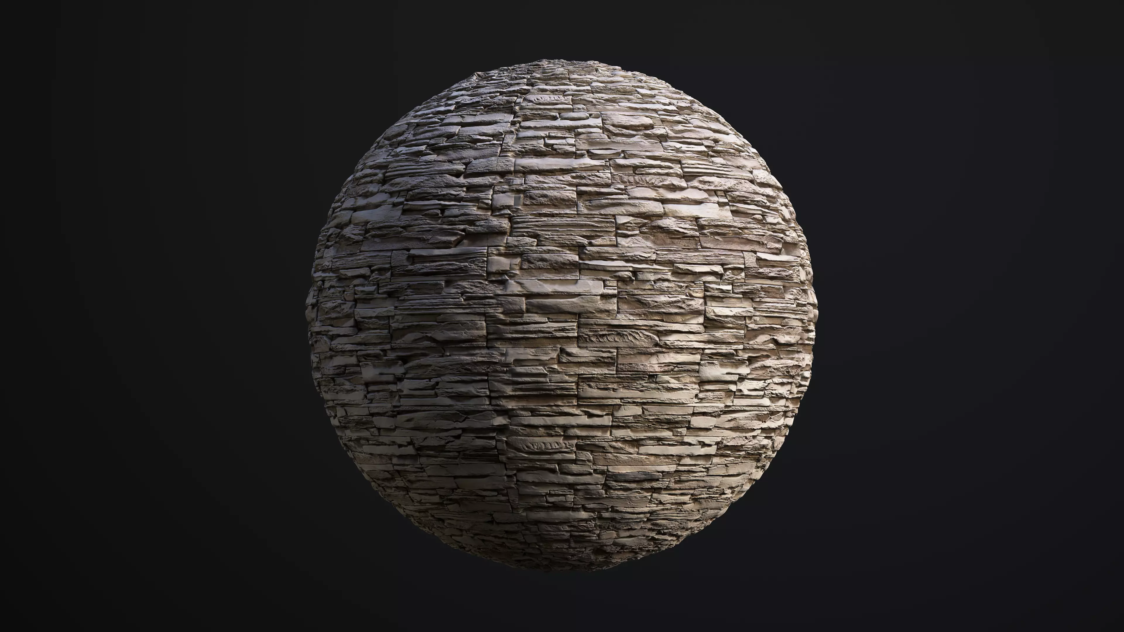 Stone Wall PBR Seamless Texture_0