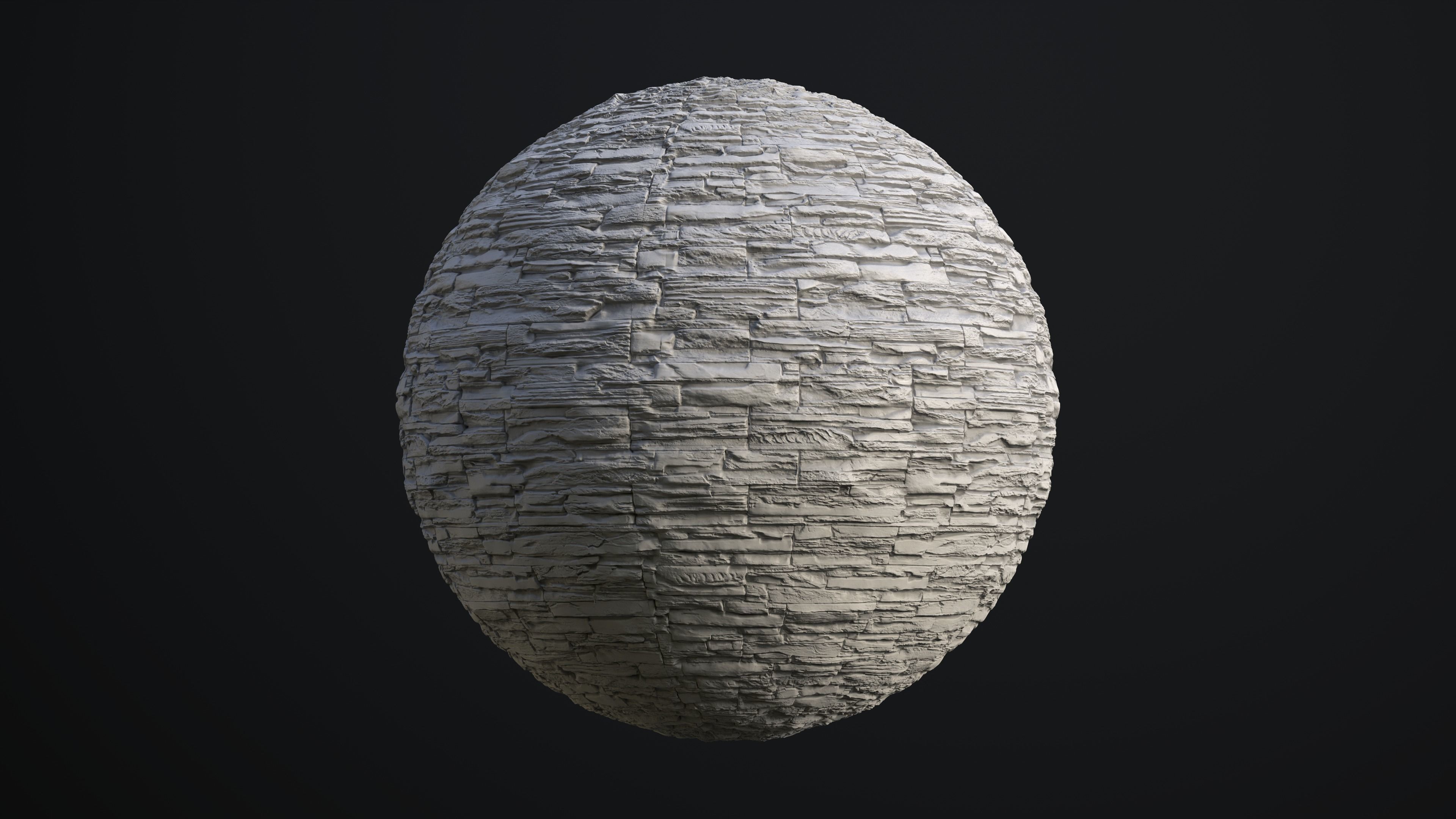 Stone Wall PBR Seamless Texture_2