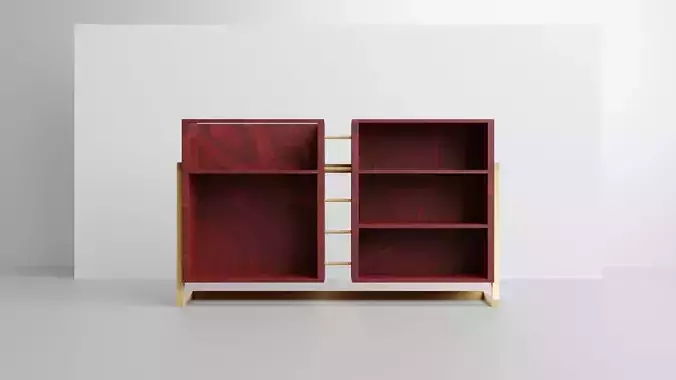 Retro-style Mahogany Cabinet