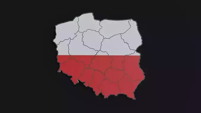 Political Map of  Poland 