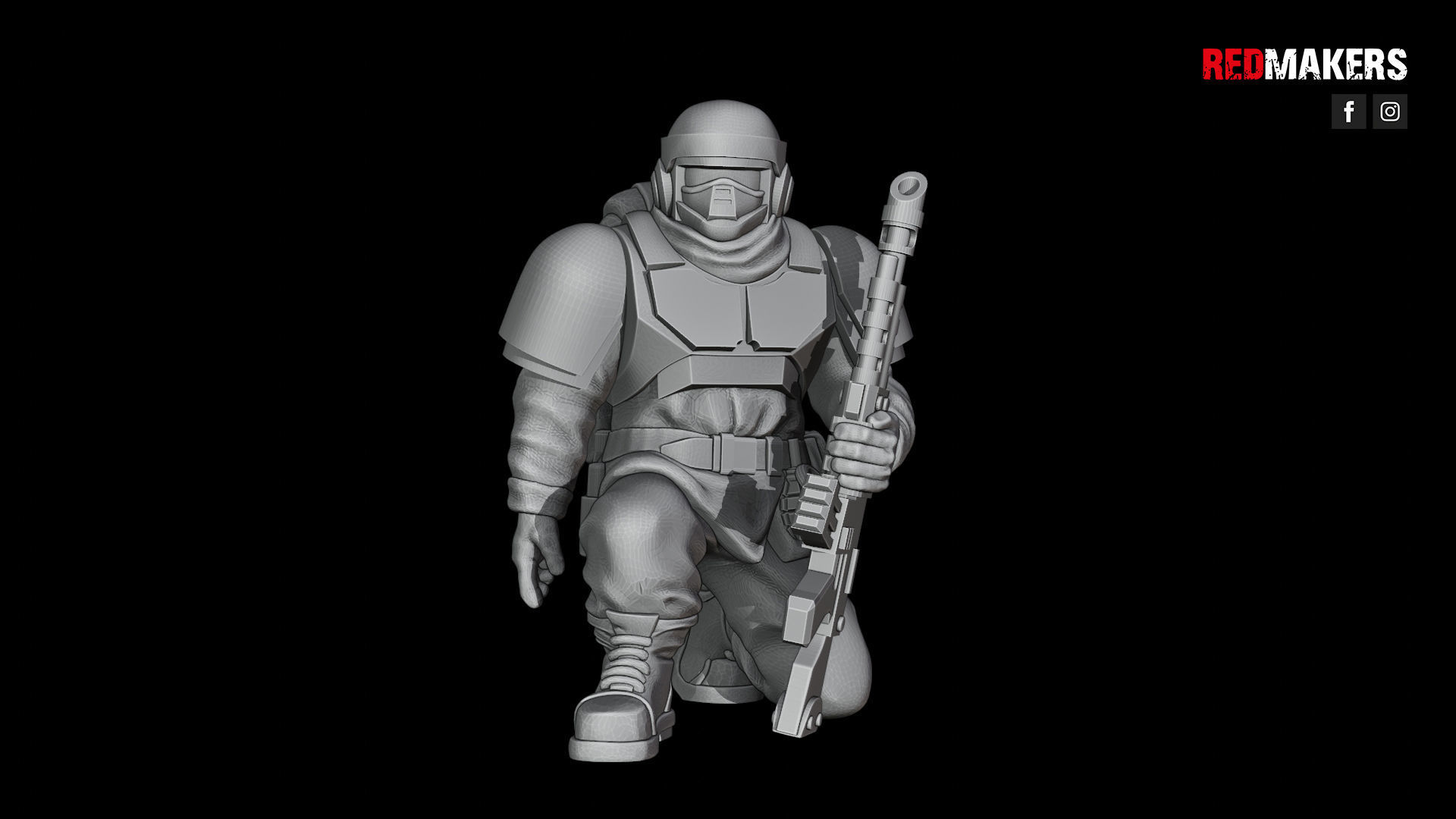 Alpha troops  - Squad of the Imperial Force 3D print model_46