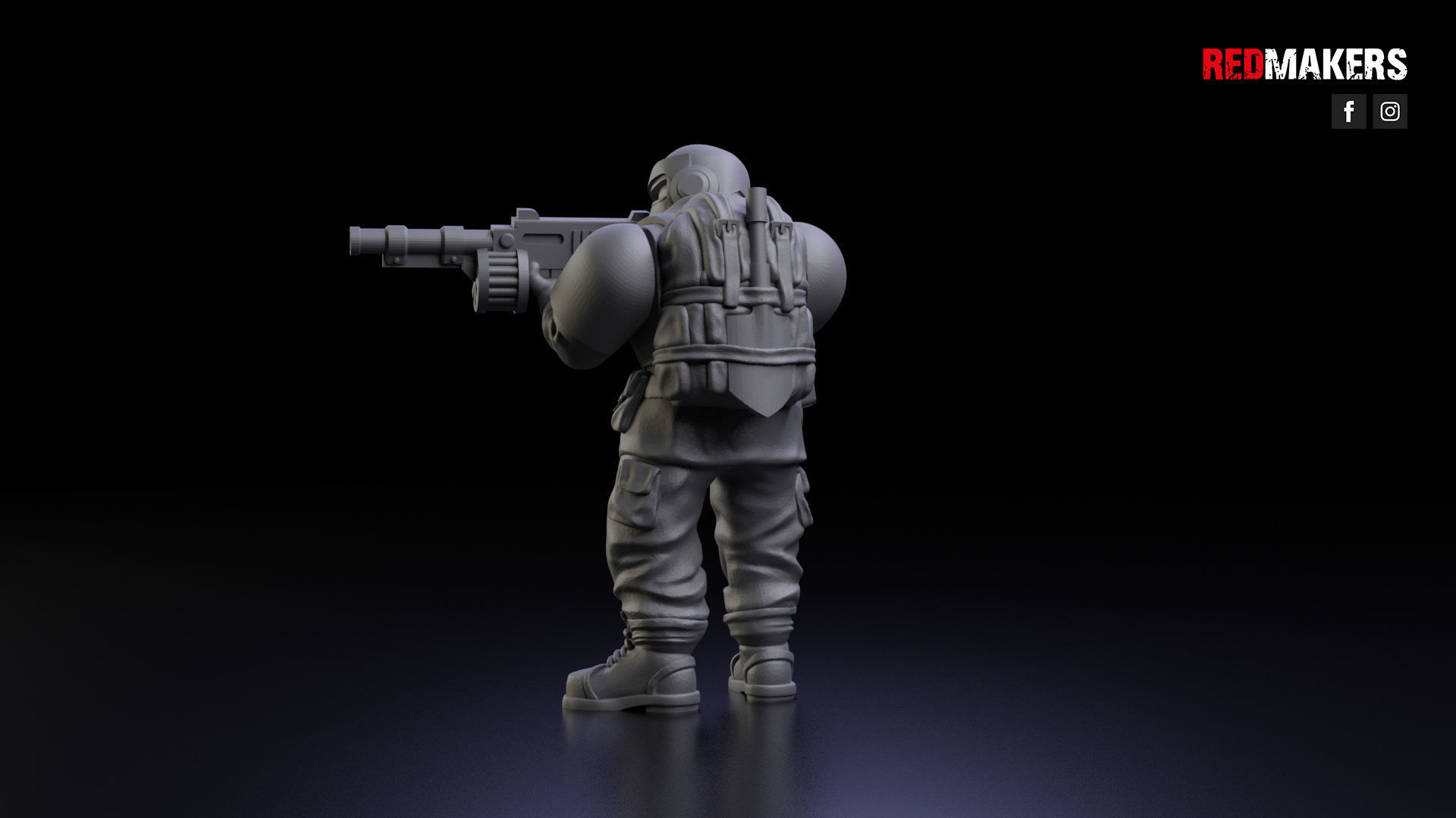 Alpha troops  - Squad of the Imperial Force 3D print model_15