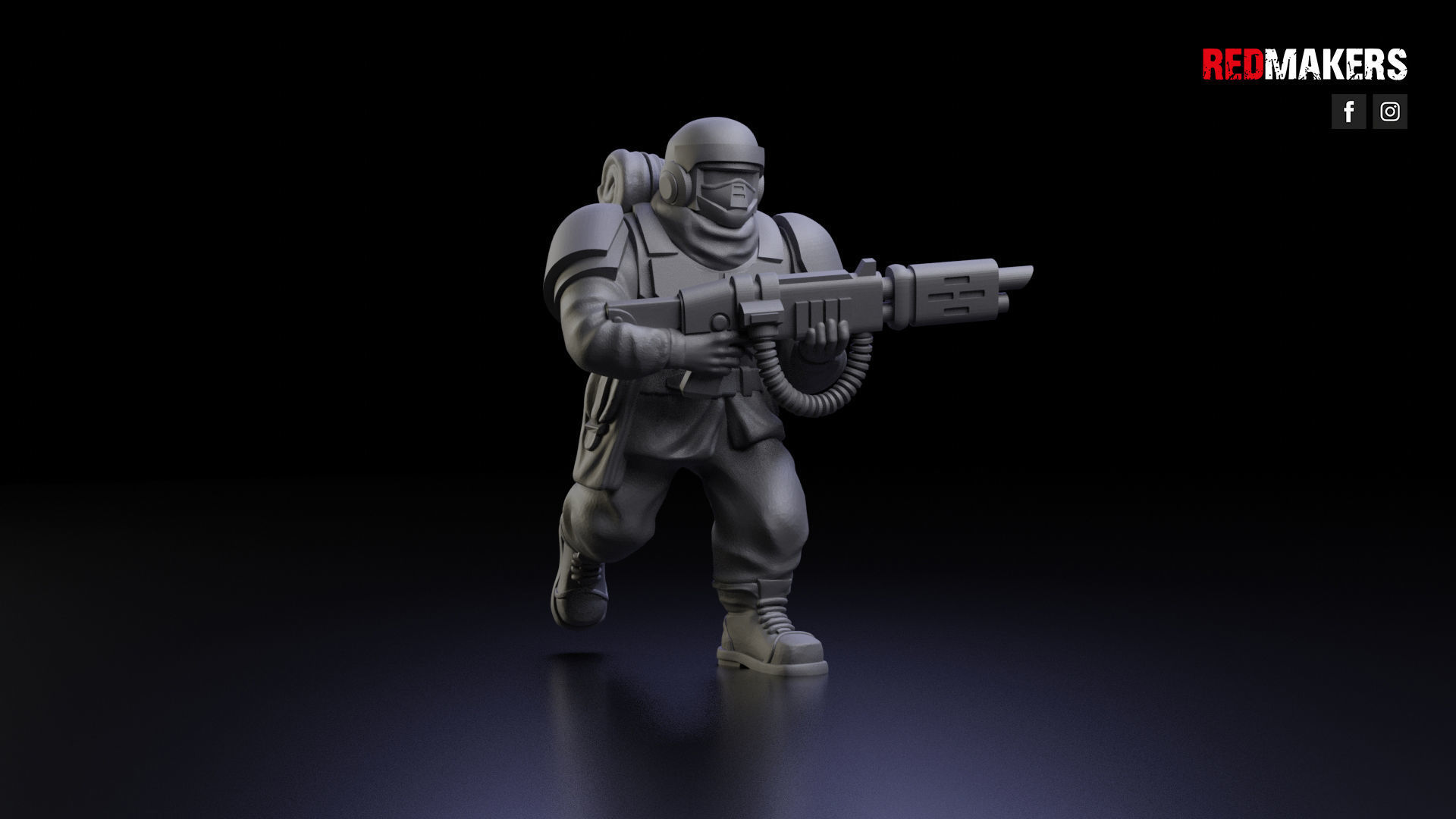 Alpha troops  - Squad of the Imperial Force 3D print model_24