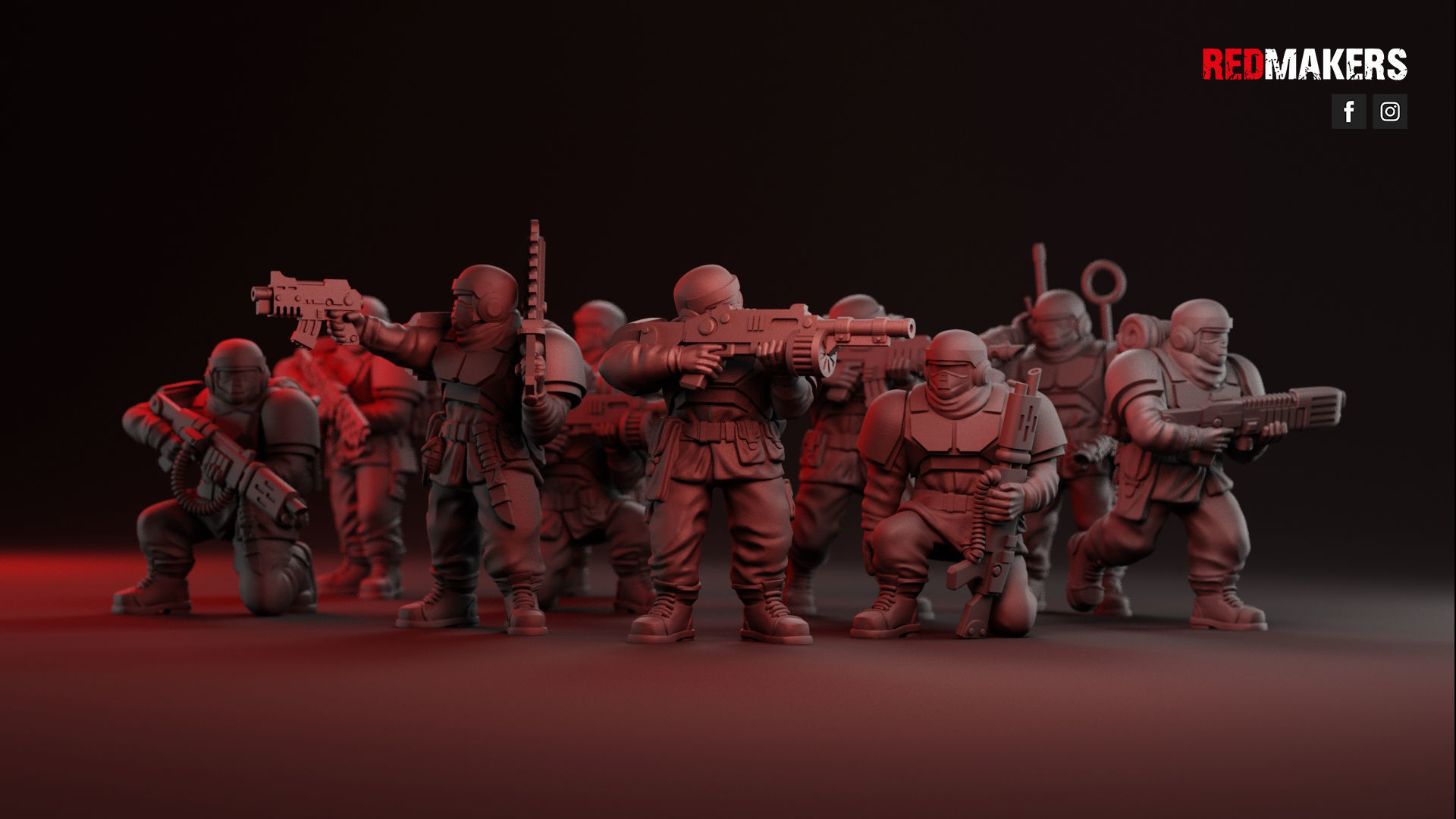 Alpha troops  - Squad of the Imperial Force 3D print model_63