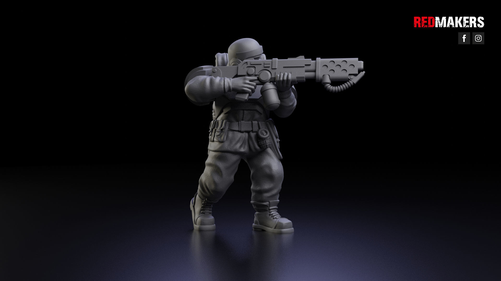 Alpha troops  - Squad of the Imperial Force 3D print model_22