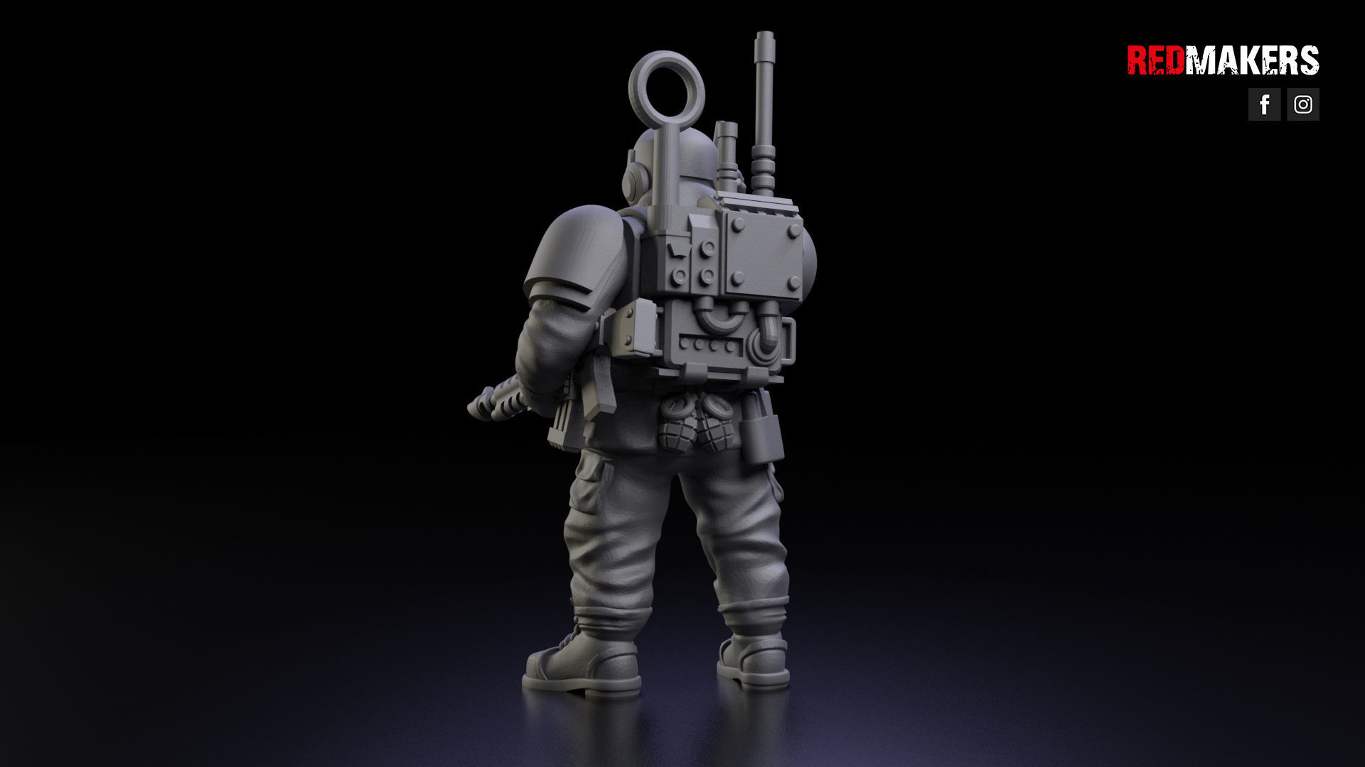 Alpha troops  - Squad of the Imperial Force 3D print model_9
