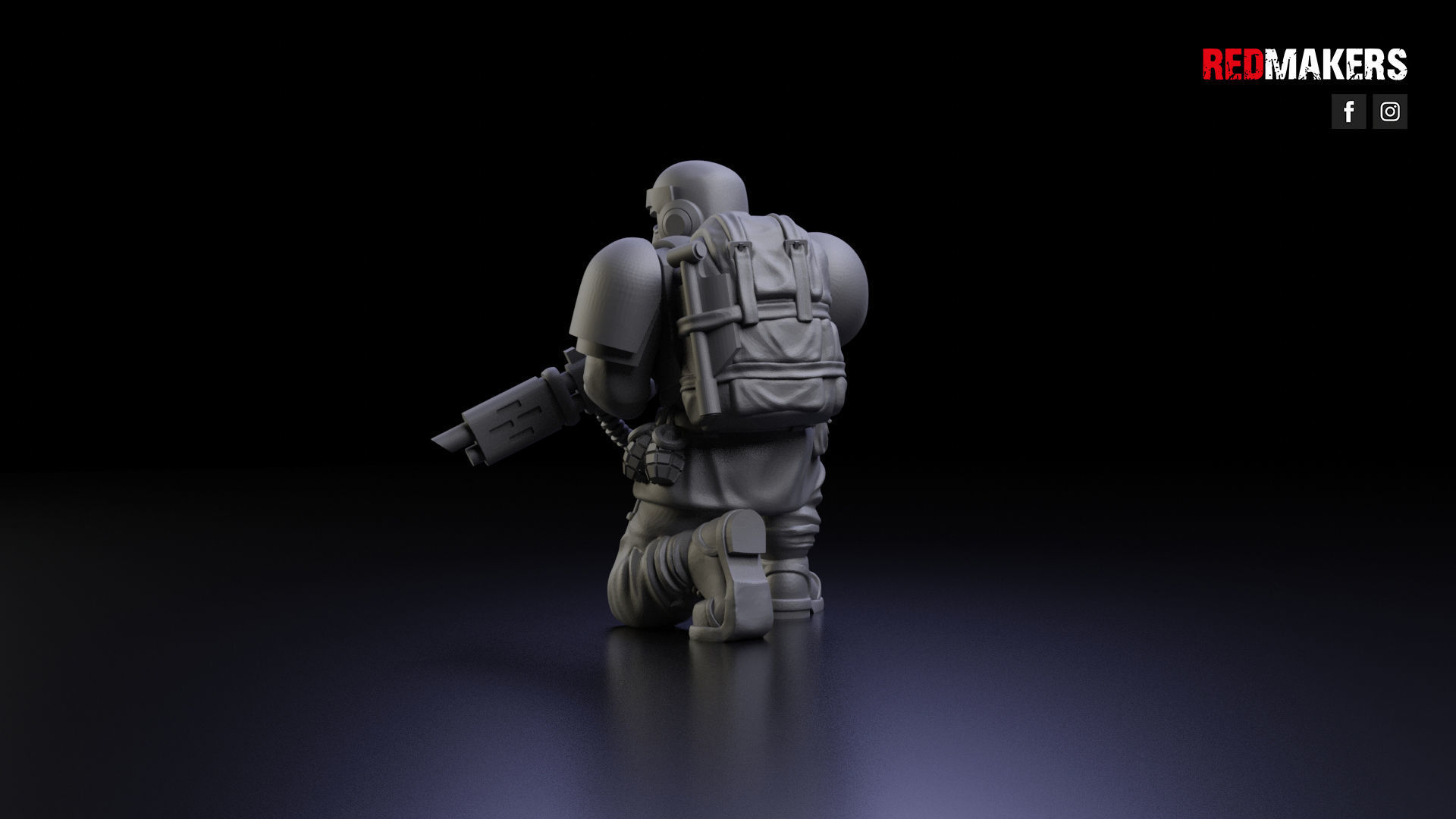 Alpha troops  - Squad of the Imperial Force 3D print model_19