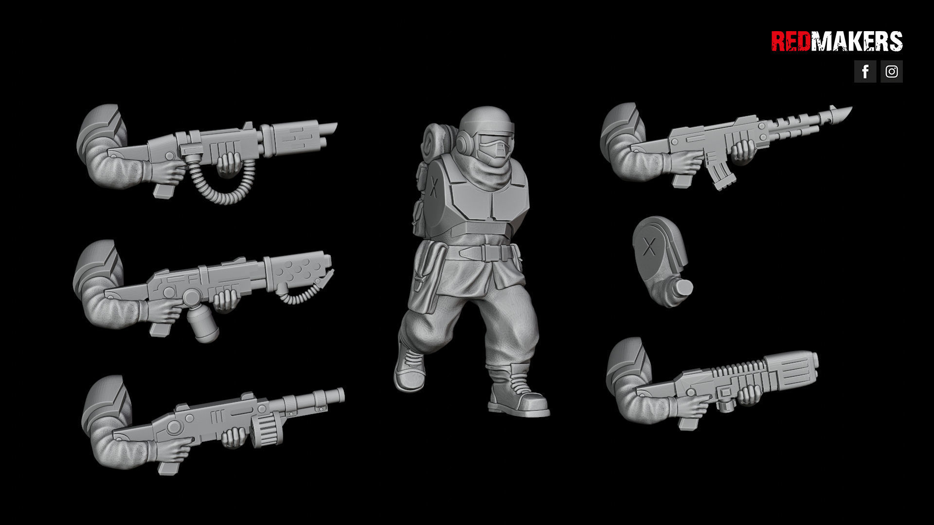 Alpha troops  - Squad of the Imperial Force 3D print model_60