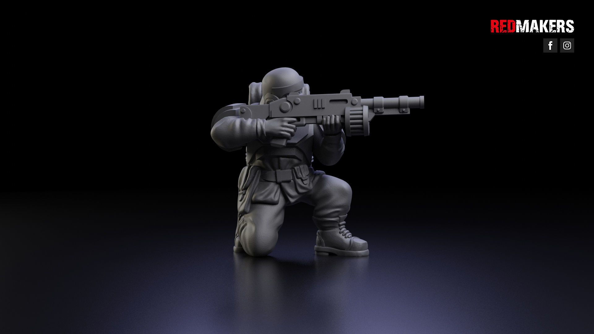 Alpha troops  - Squad of the Imperial Force 3D print model_20