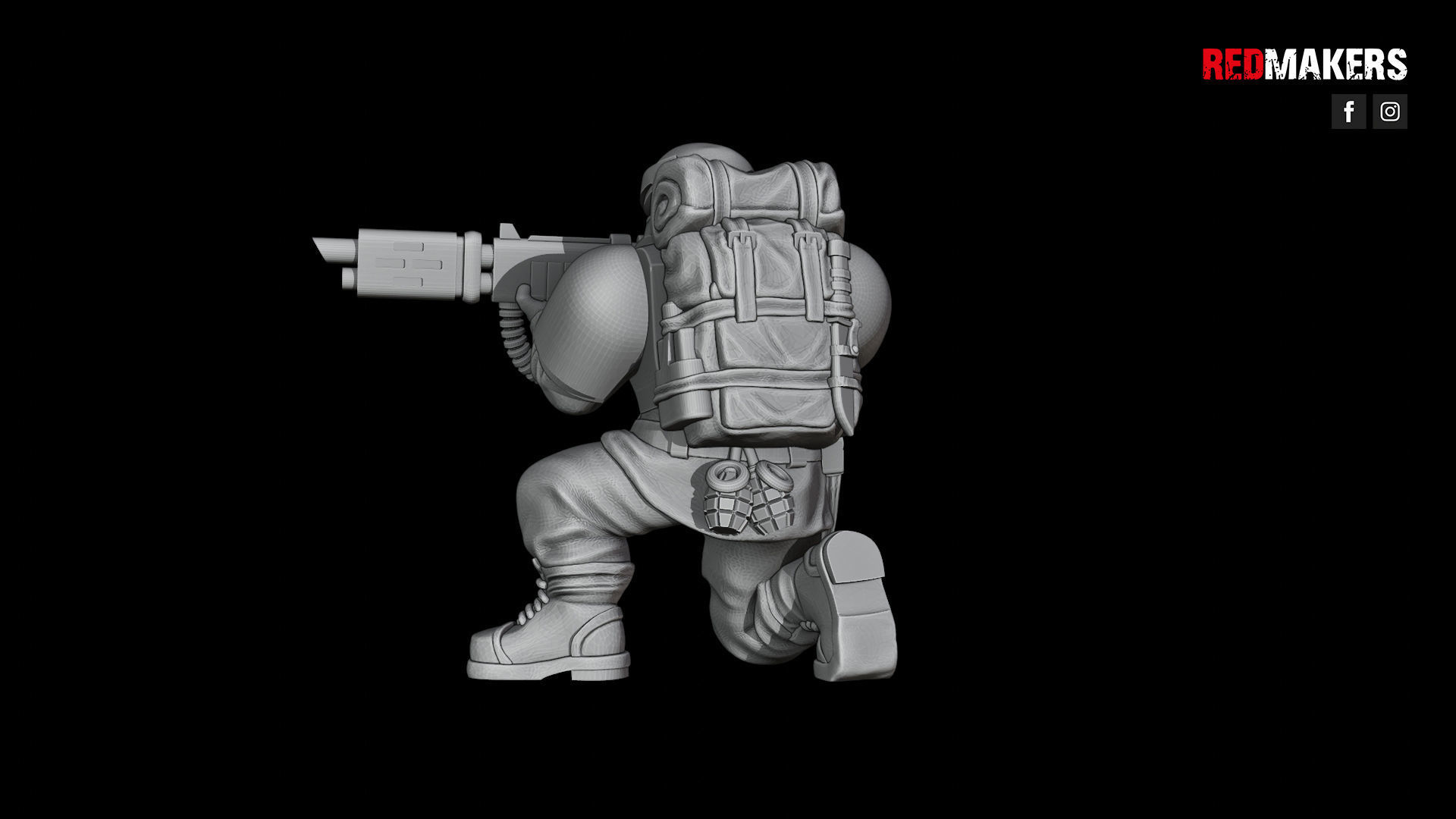 Alpha troops  - Squad of the Imperial Force 3D print model_53