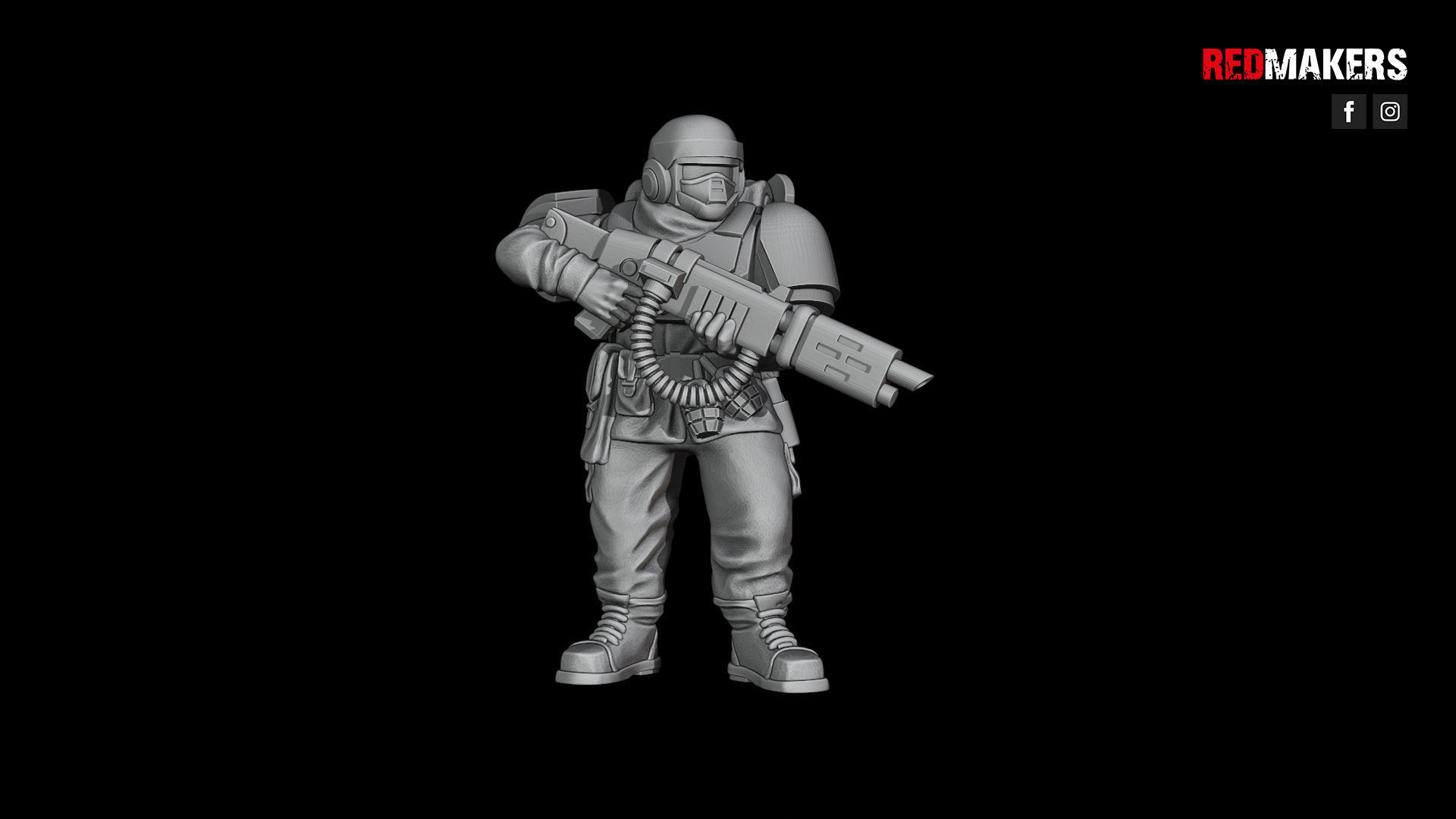 Alpha troops  - Squad of the Imperial Force 3D print model_37