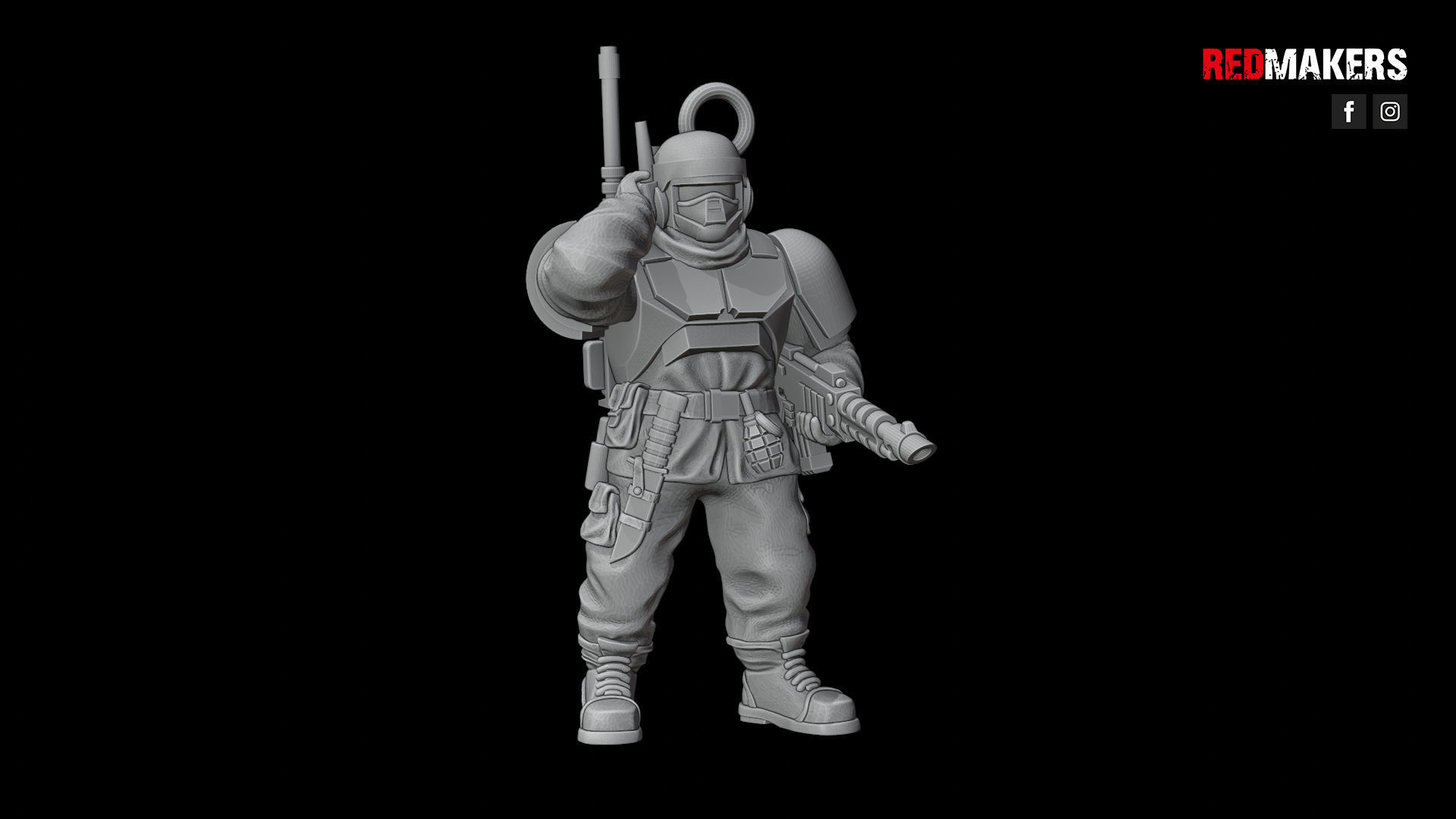 Alpha troops  - Squad of the Imperial Force 3D print model_34