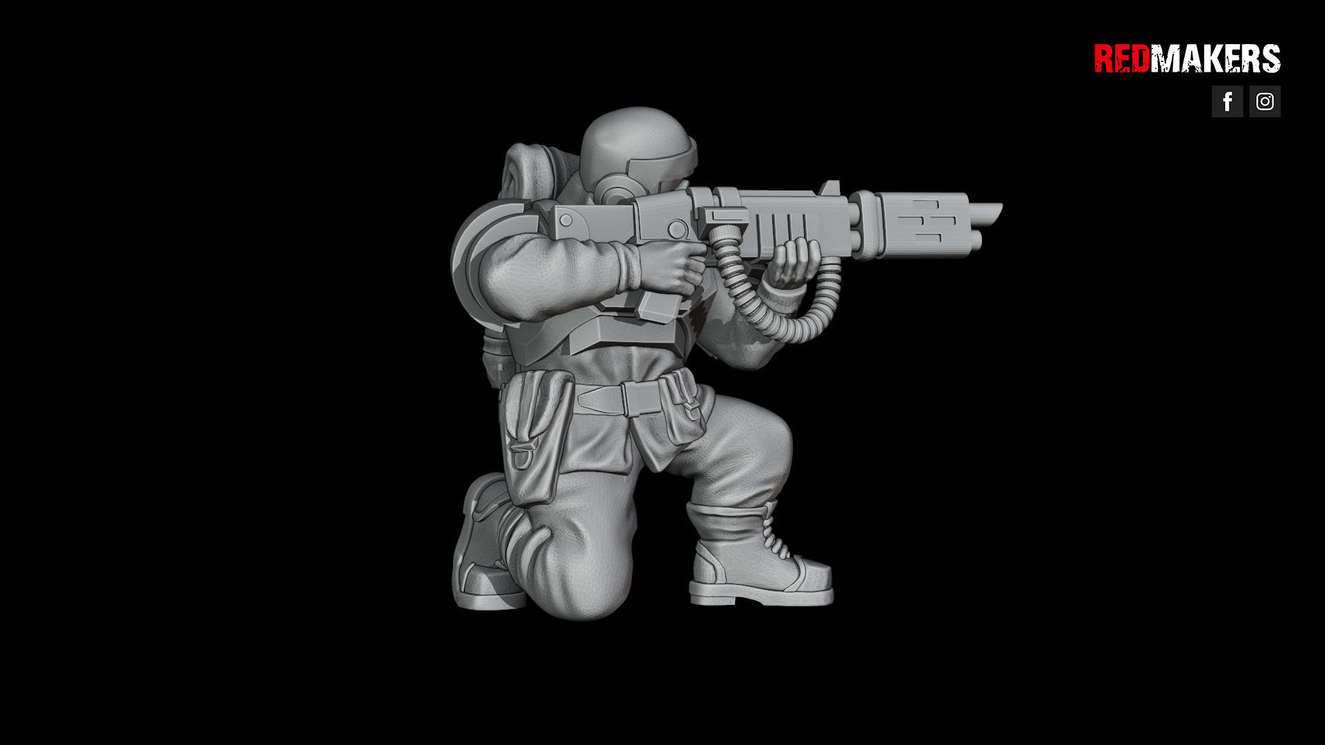 Alpha troops  - Squad of the Imperial Force 3D print model_52