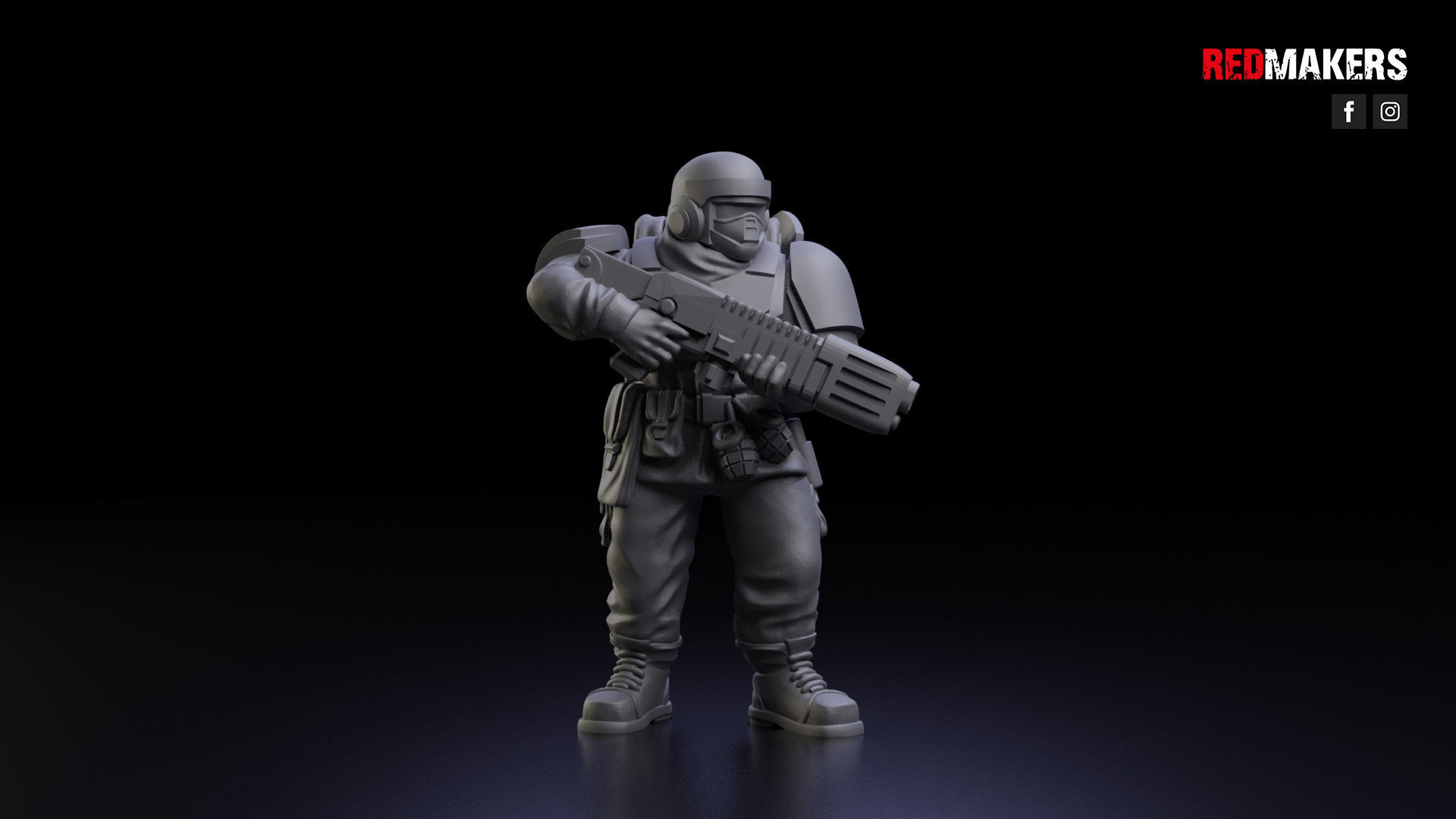 Alpha troops  - Squad of the Imperial Force 3D print model_10