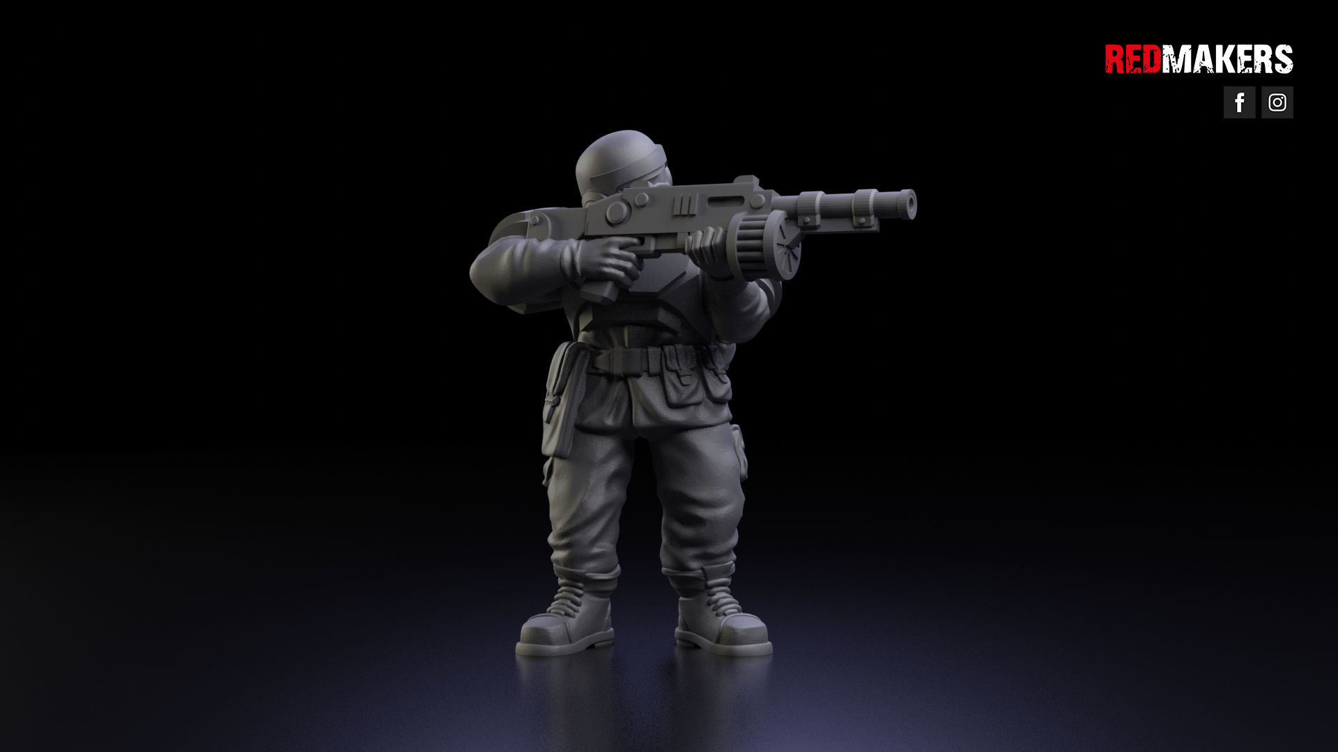 Alpha troops  - Squad of the Imperial Force 3D print model_14