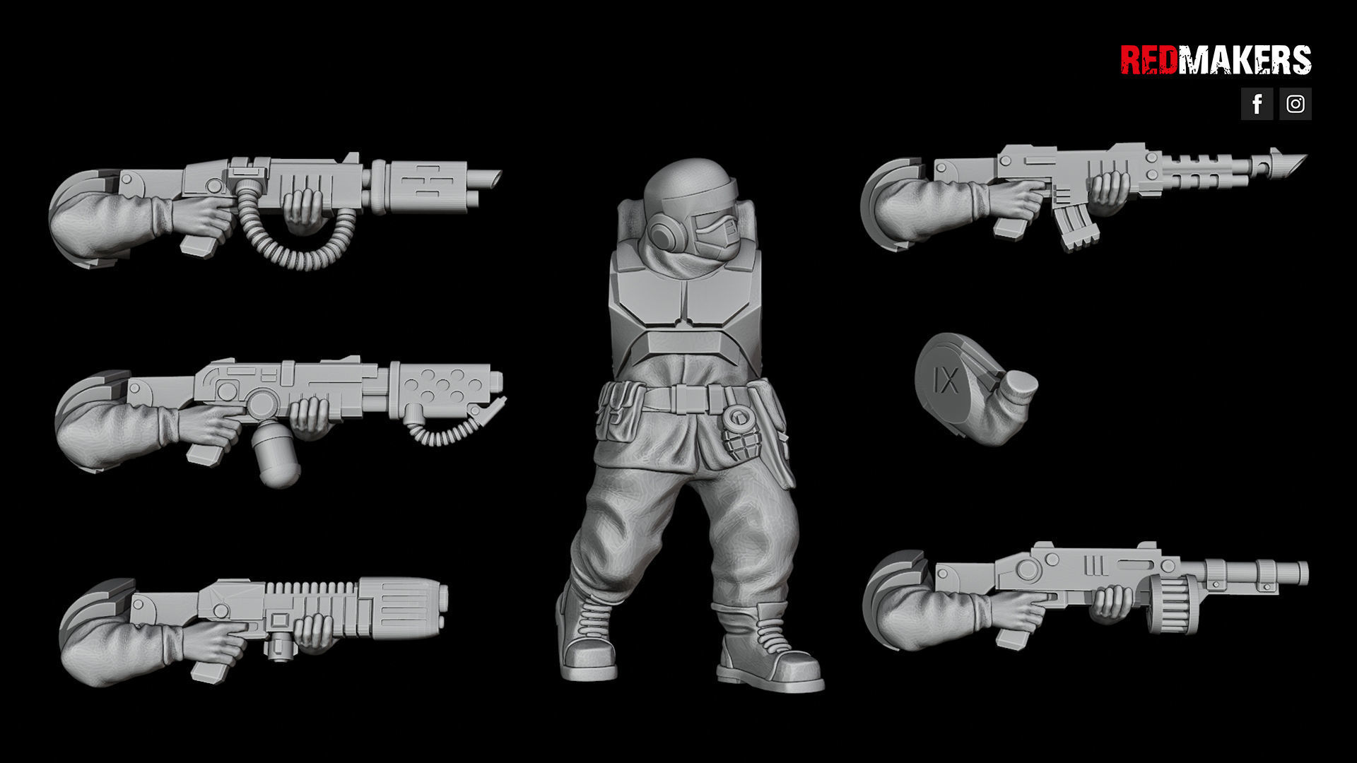 Alpha troops  - Squad of the Imperial Force 3D print model_57