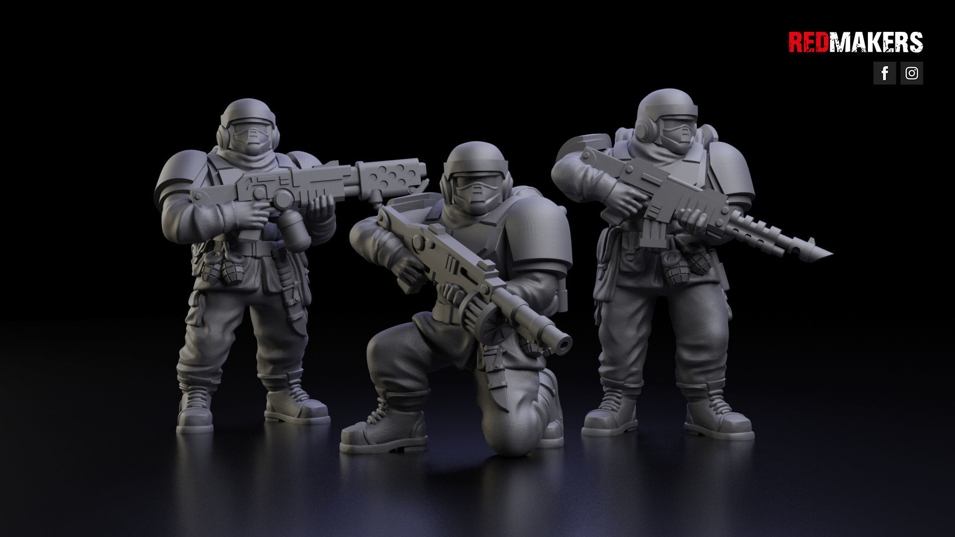 Alpha troops  - Squad of the Imperial Force 3D print model_26