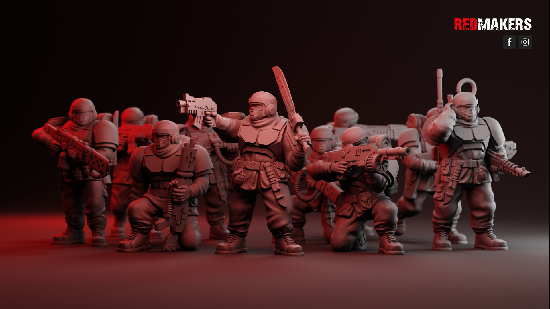Alpha troops  - Squad of the Imperial Force 3D print model_61