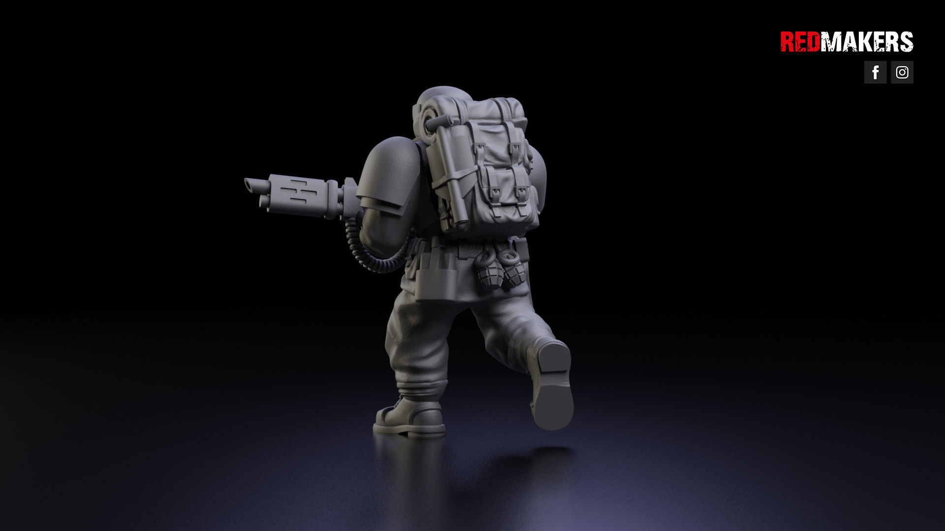 Alpha troops  - Squad of the Imperial Force 3D print model_25