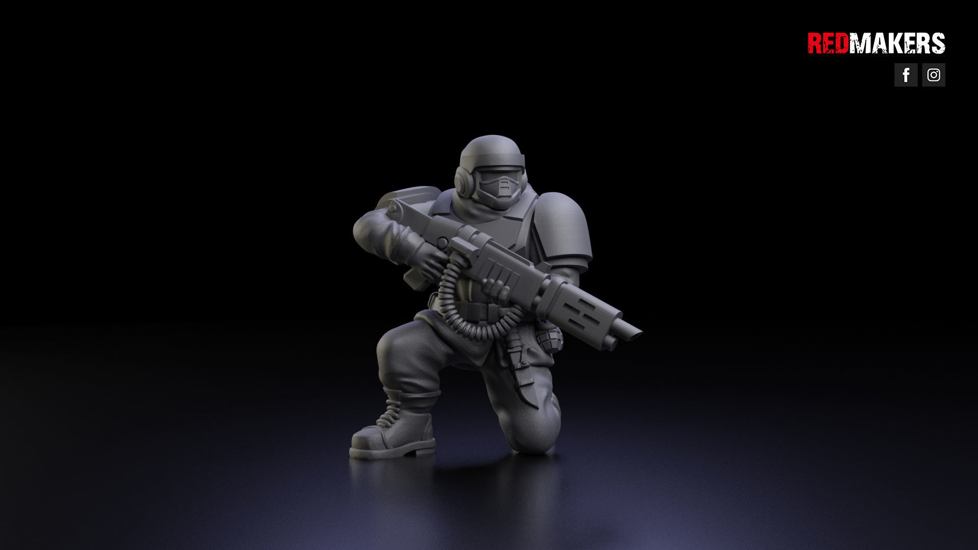 Alpha troops  - Squad of the Imperial Force 3D print model_18