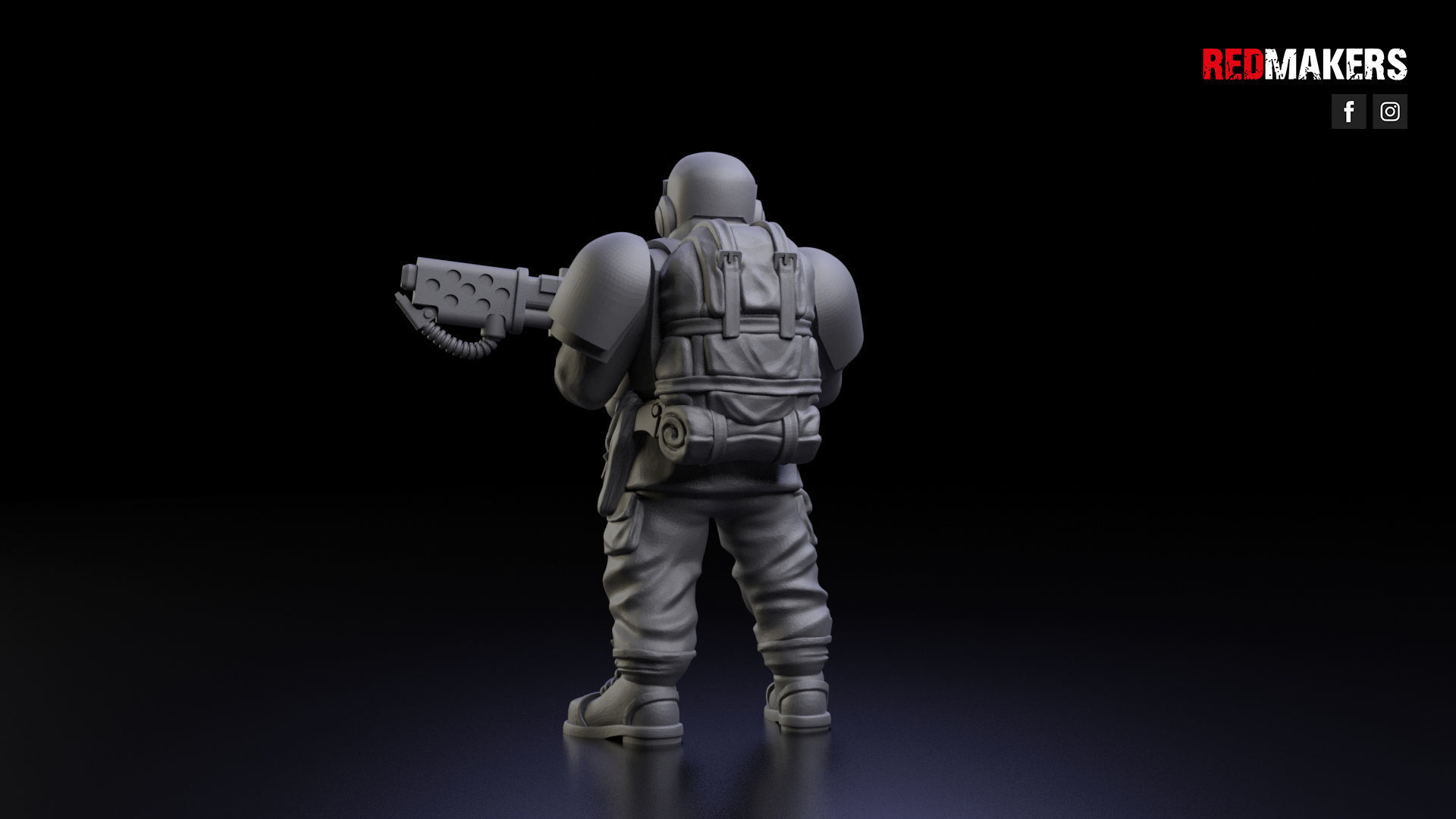 Alpha troops  - Squad of the Imperial Force 3D print model_13