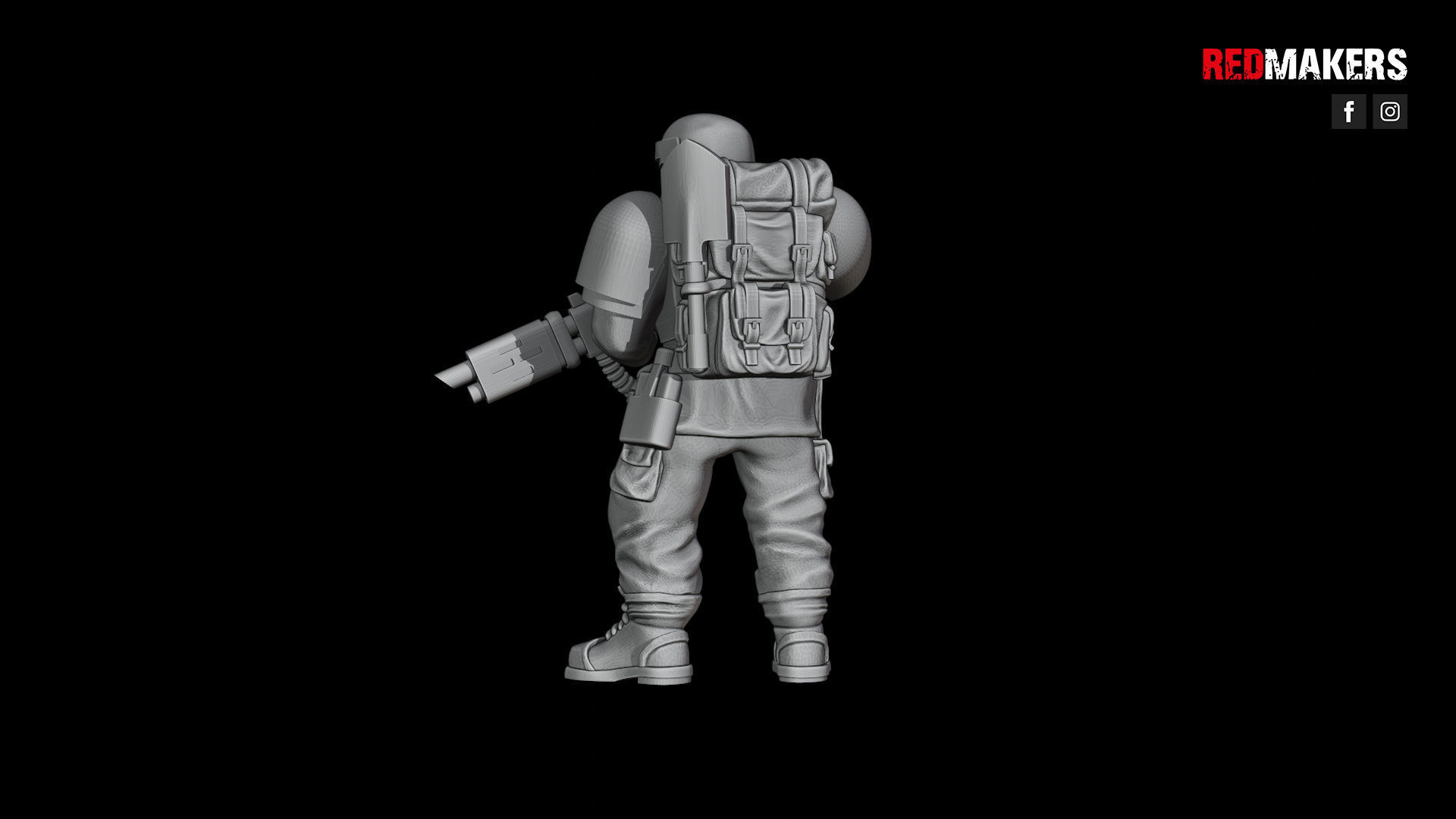Alpha troops  - Squad of the Imperial Force 3D print model_38
