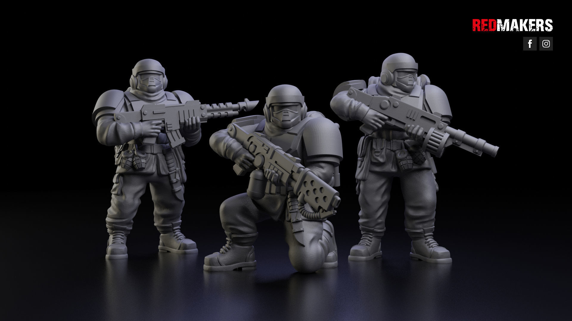 Alpha troops  - Squad of the Imperial Force 3D print model_28