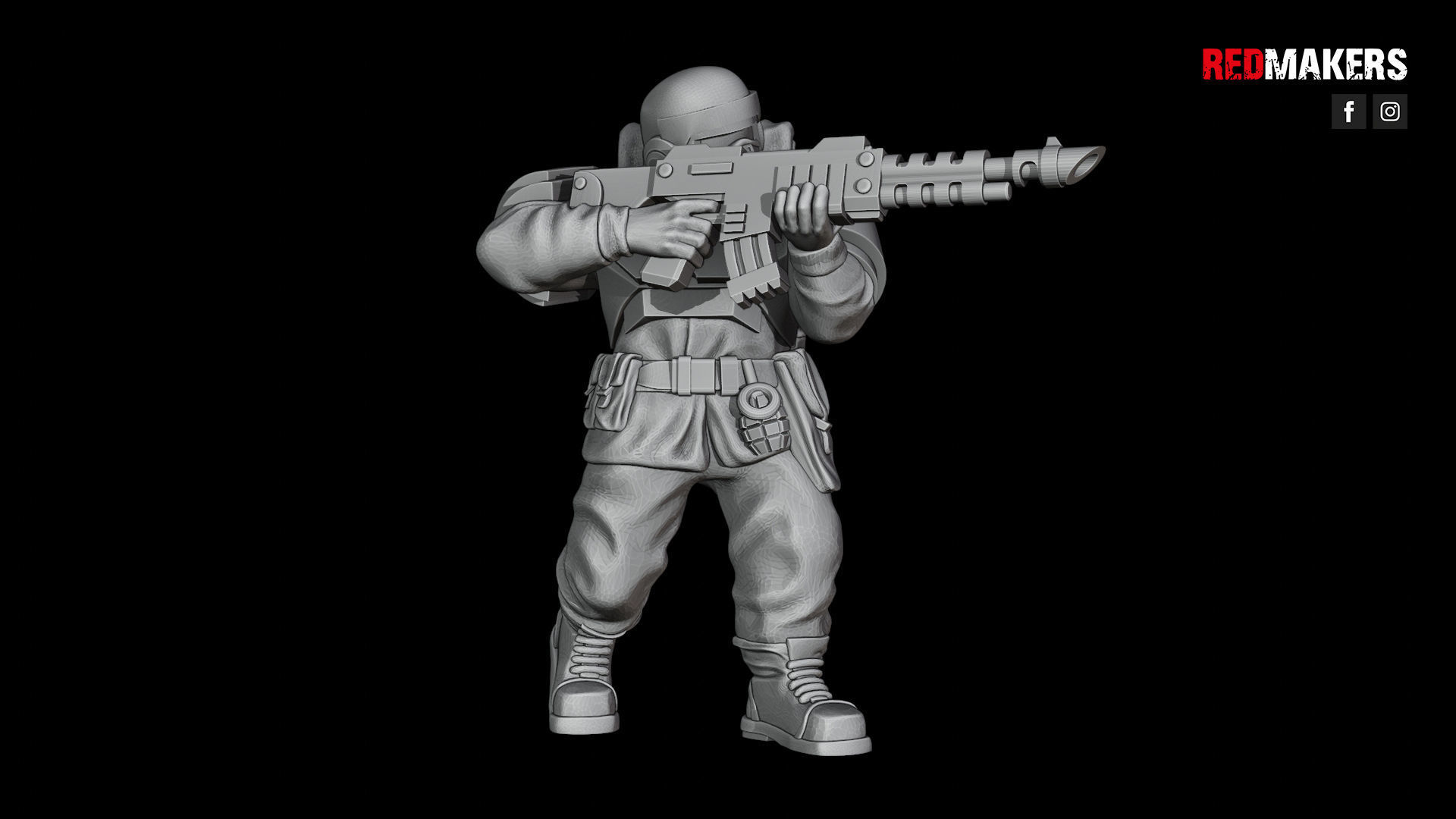 Alpha troops  - Squad of the Imperial Force 3D print model_55