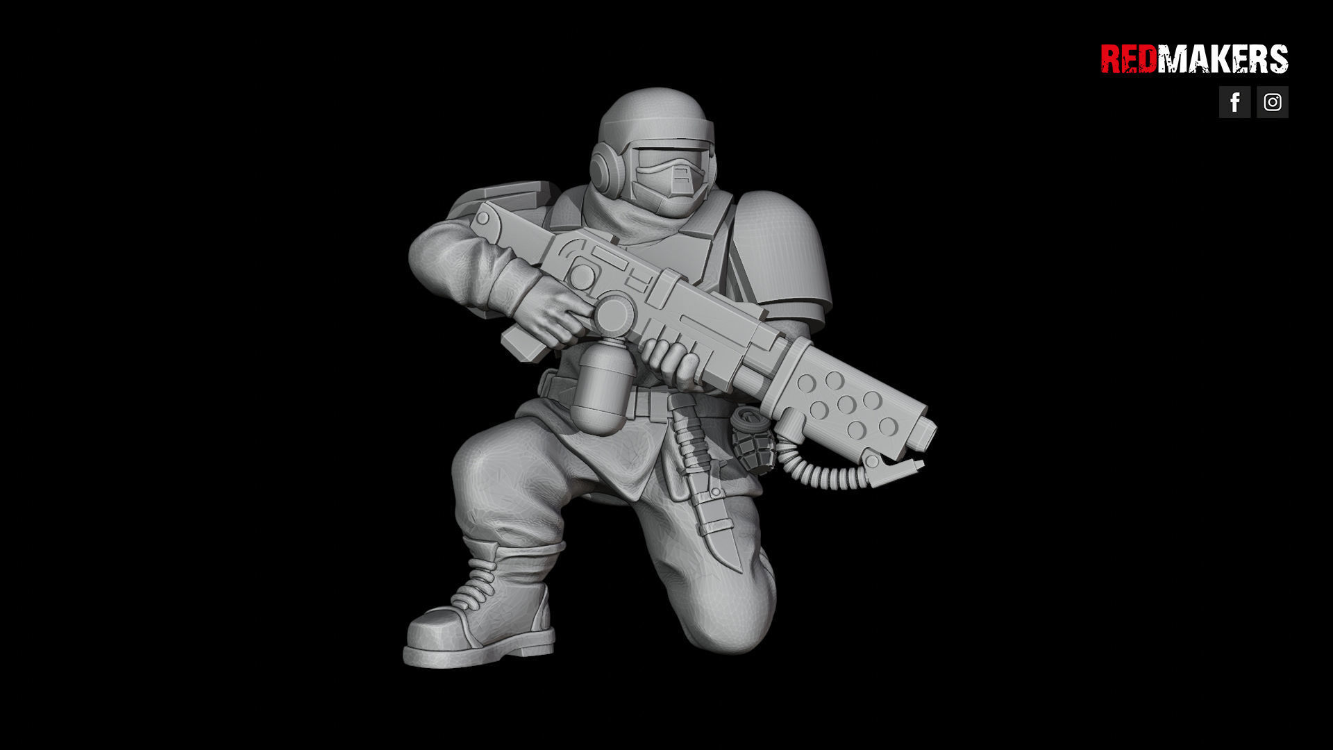 Alpha troops  - Squad of the Imperial Force 3D print model_49