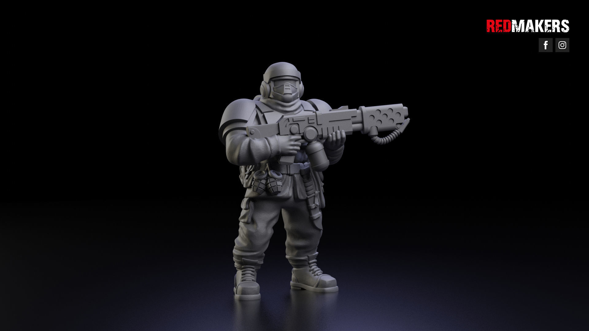 Alpha troops  - Squad of the Imperial Force 3D print model_12