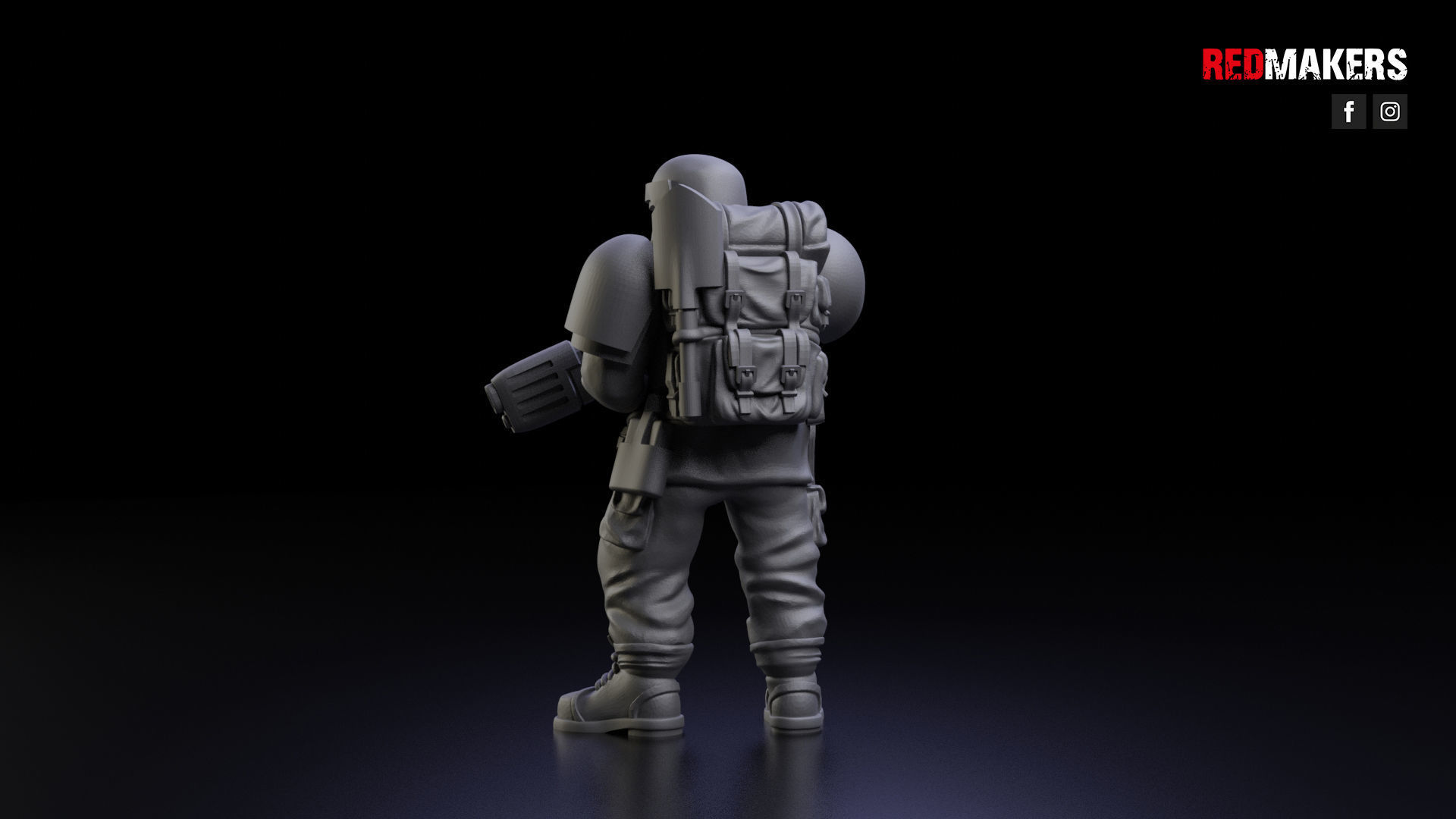 Alpha troops  - Squad of the Imperial Force 3D print model_11