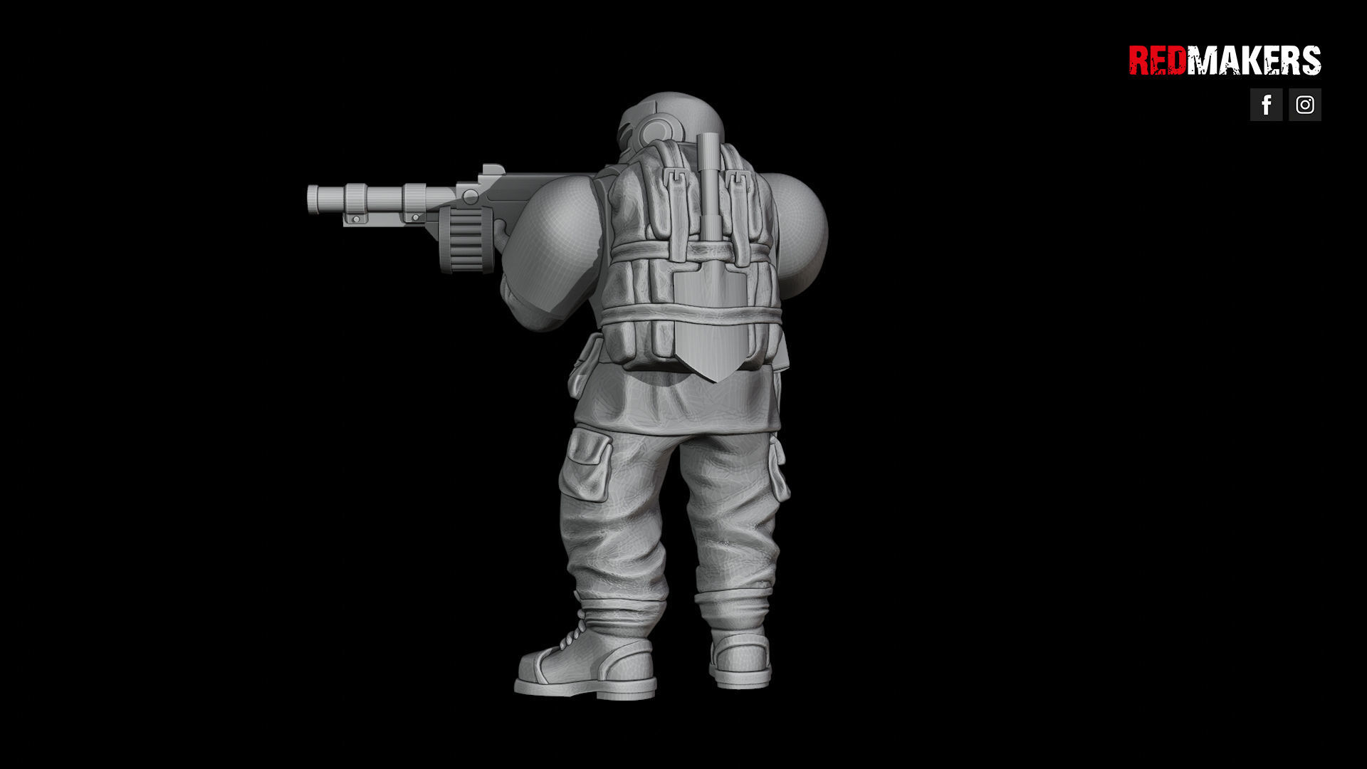 Alpha troops  - Squad of the Imperial Force 3D print model_44
