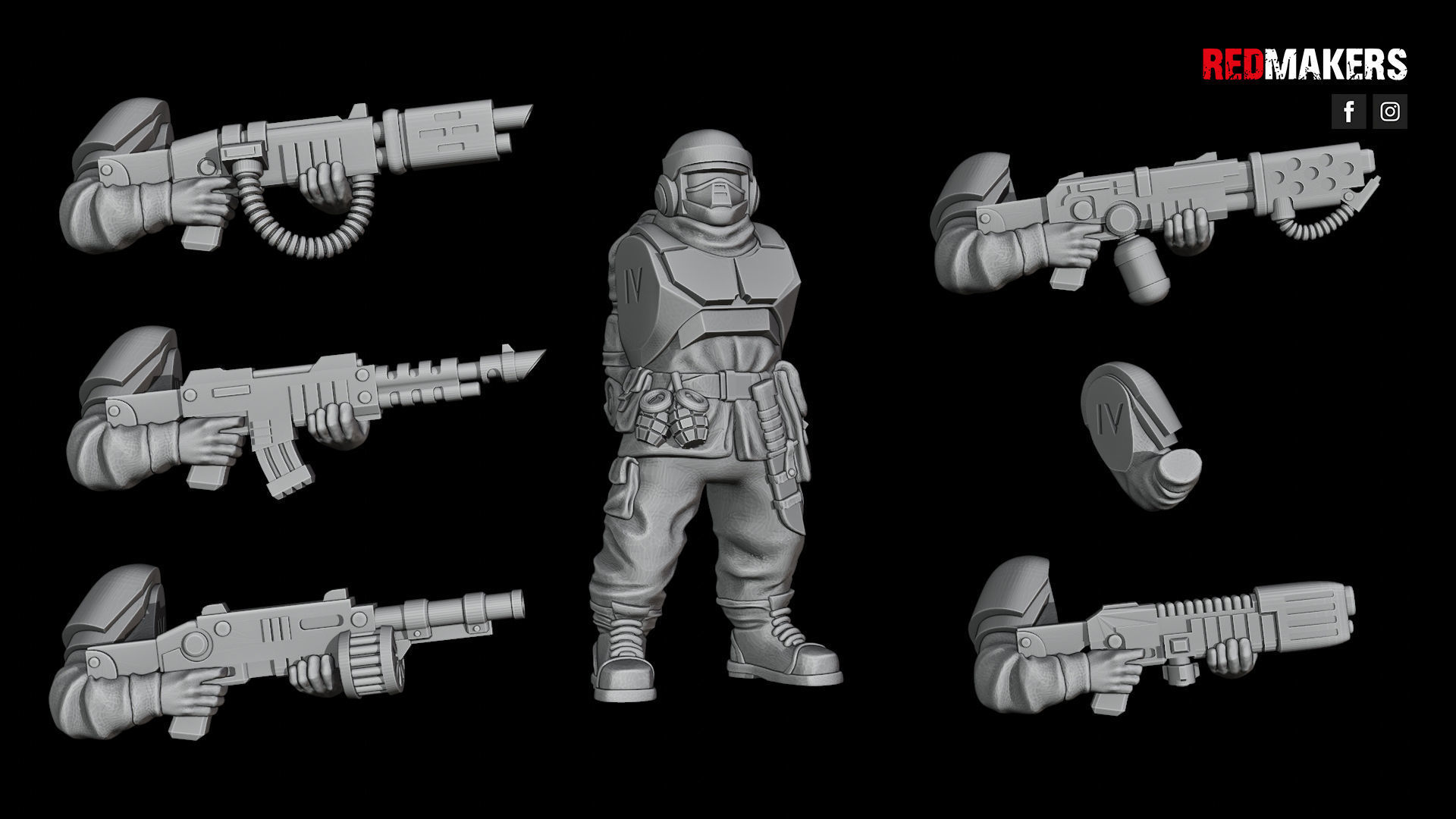 Alpha troops  - Squad of the Imperial Force 3D print model_42