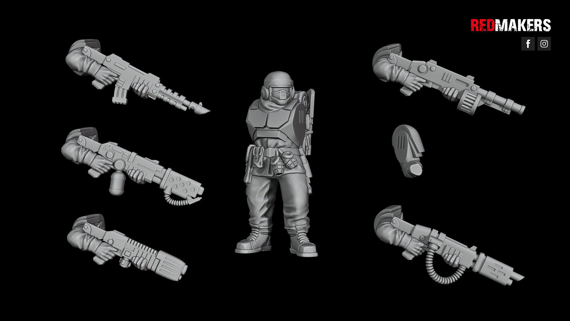 Alpha troops  - Squad of the Imperial Force 3D print model_39