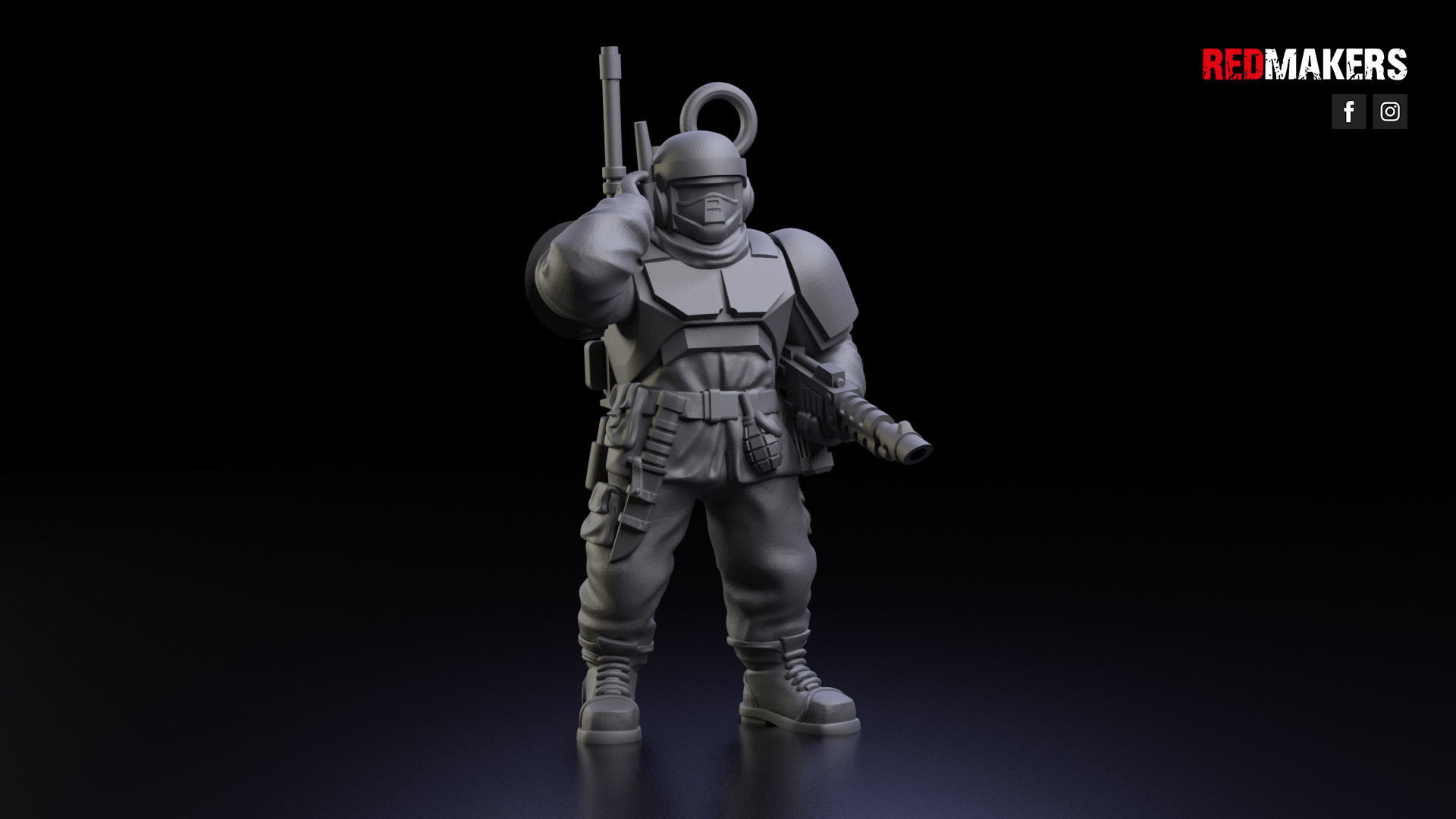 Alpha troops  - Squad of the Imperial Force 3D print model_8