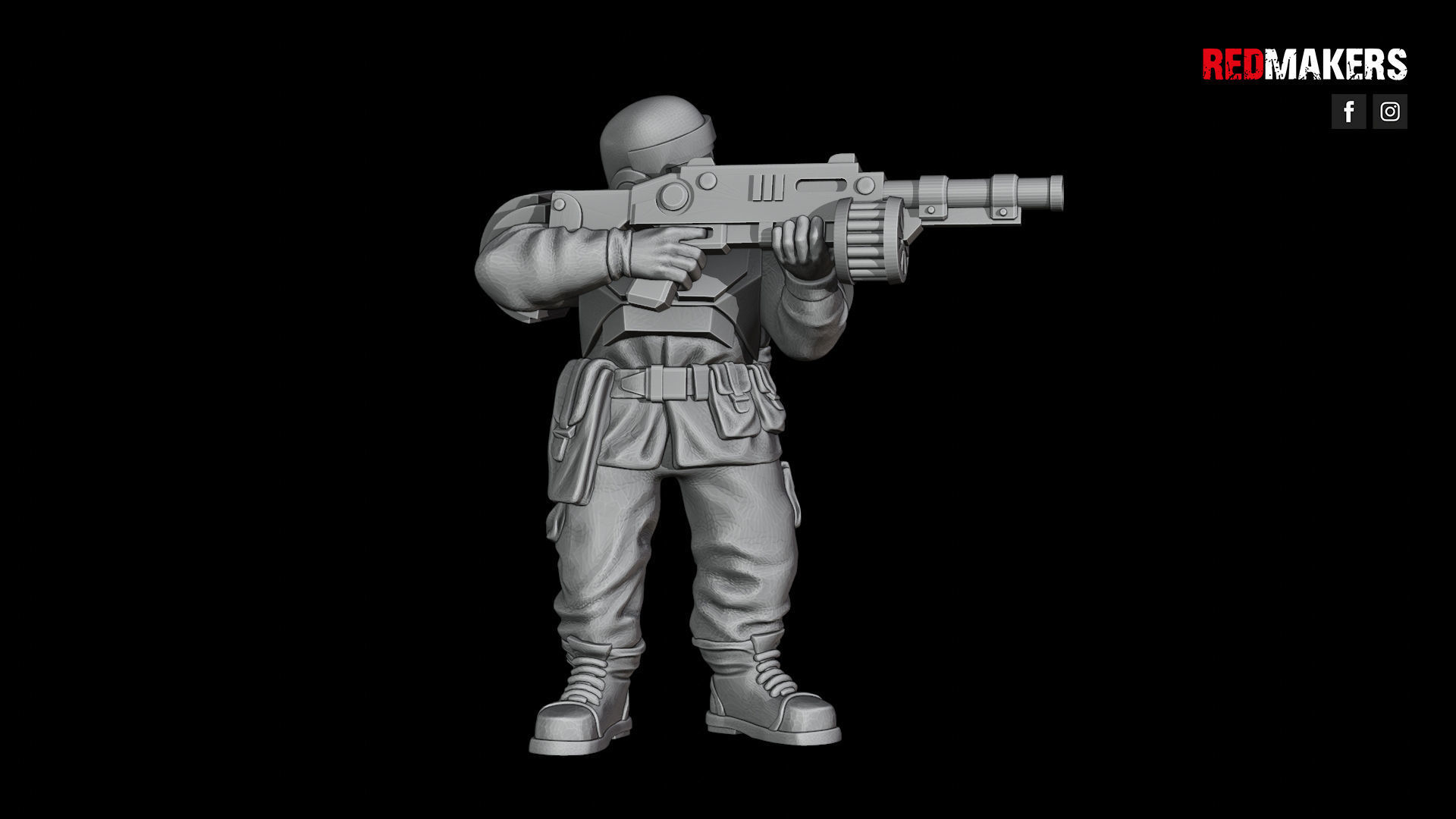 Alpha troops  - Squad of the Imperial Force 3D print model_43