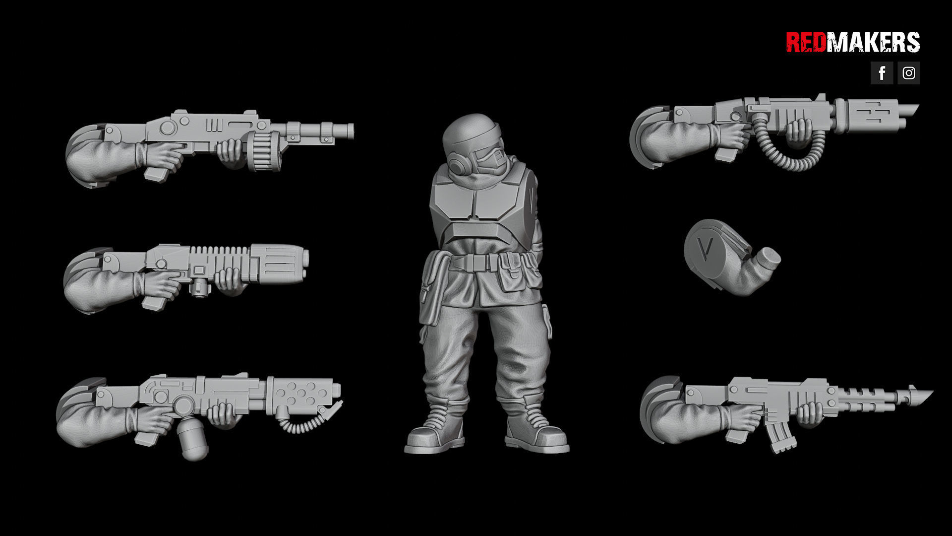 Alpha troops  - Squad of the Imperial Force 3D print model_45