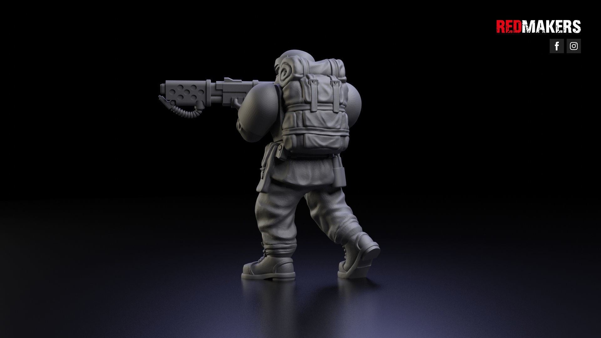 Alpha troops  - Squad of the Imperial Force 3D print model_23