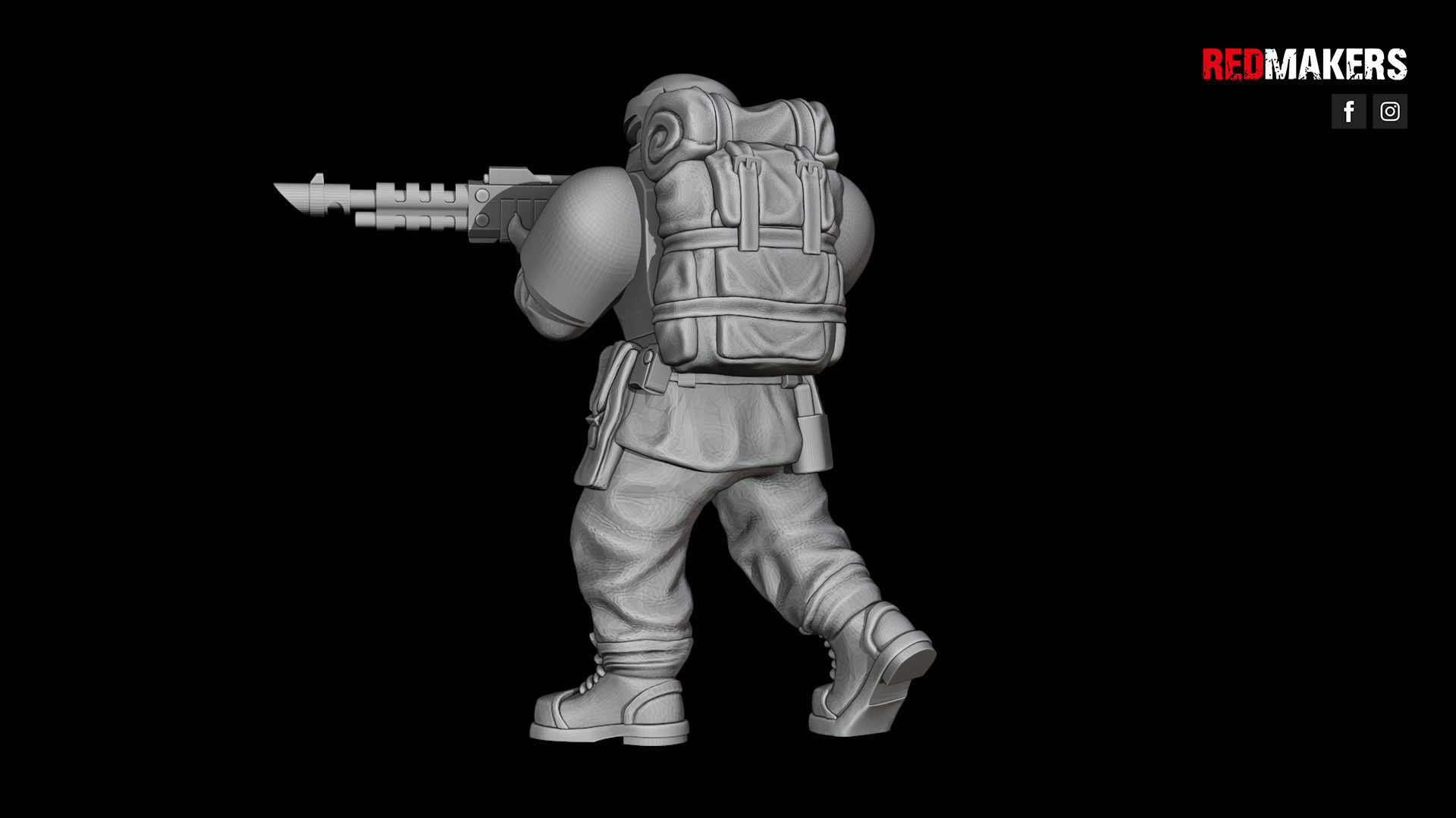 Alpha troops  - Squad of the Imperial Force 3D print model_56