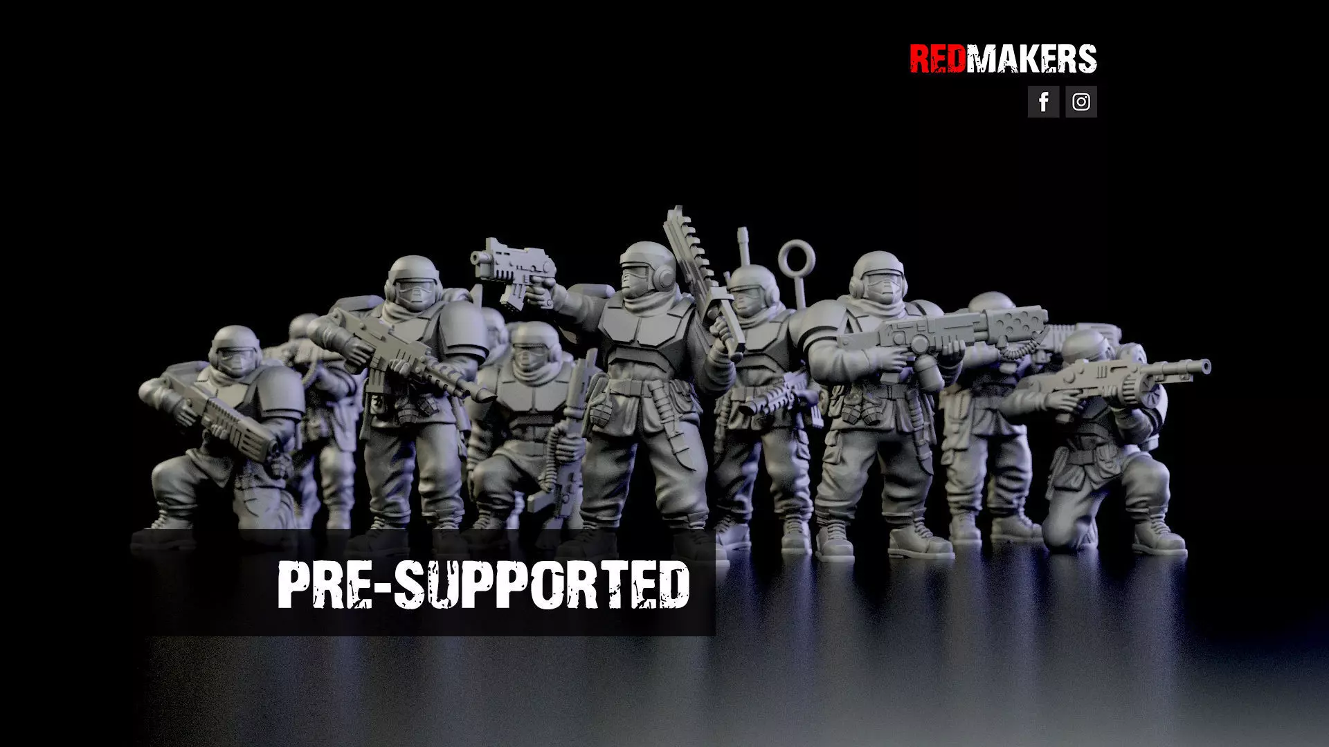 Alpha troops  - Squad of the Imperial Force 3D print model_0