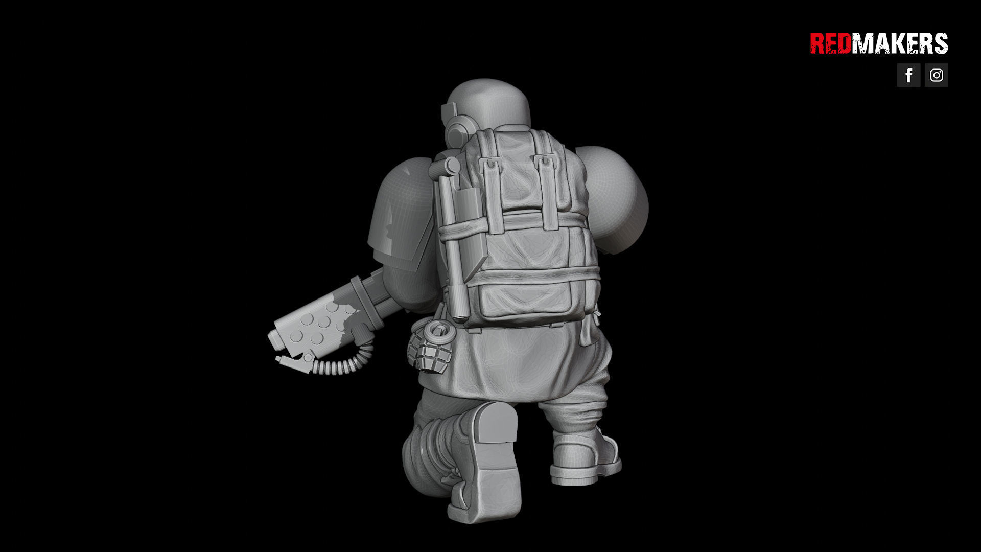 Alpha troops  - Squad of the Imperial Force 3D print model_50