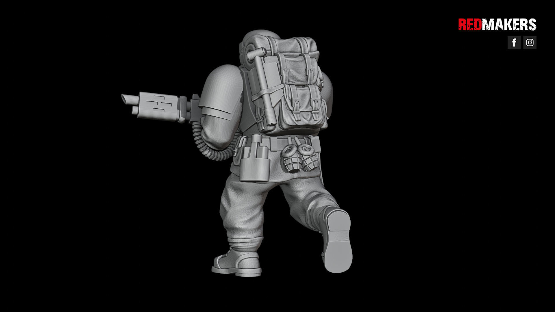 Alpha troops  - Squad of the Imperial Force 3D print model_59